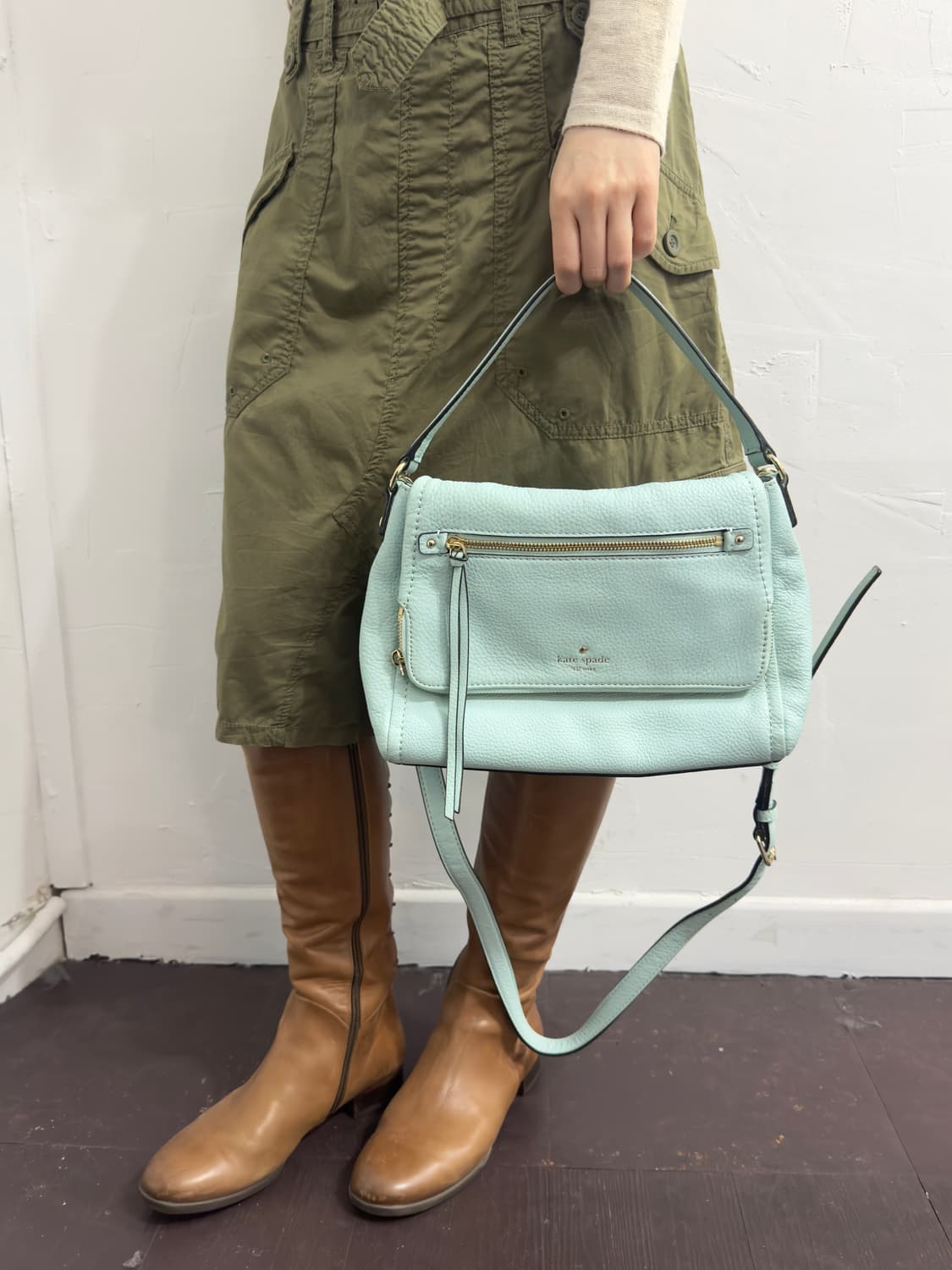 kate spade mint leather bag 상품이미지2