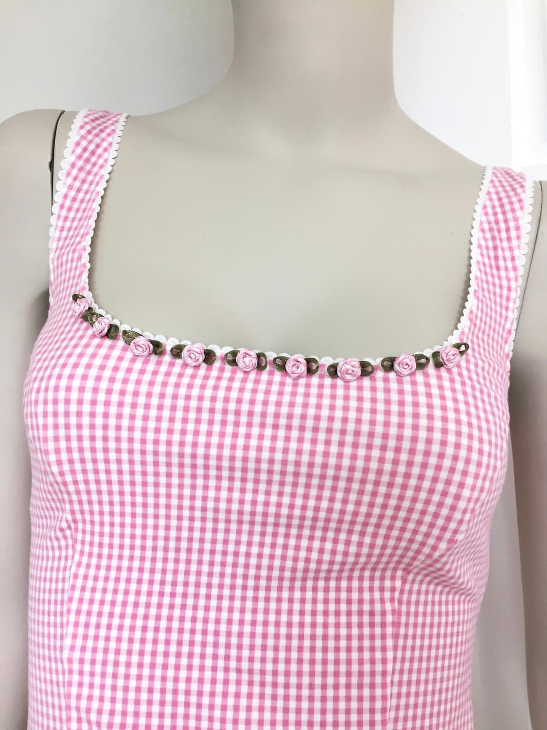 Coquette baby Corsage Check Top 상품이미지4