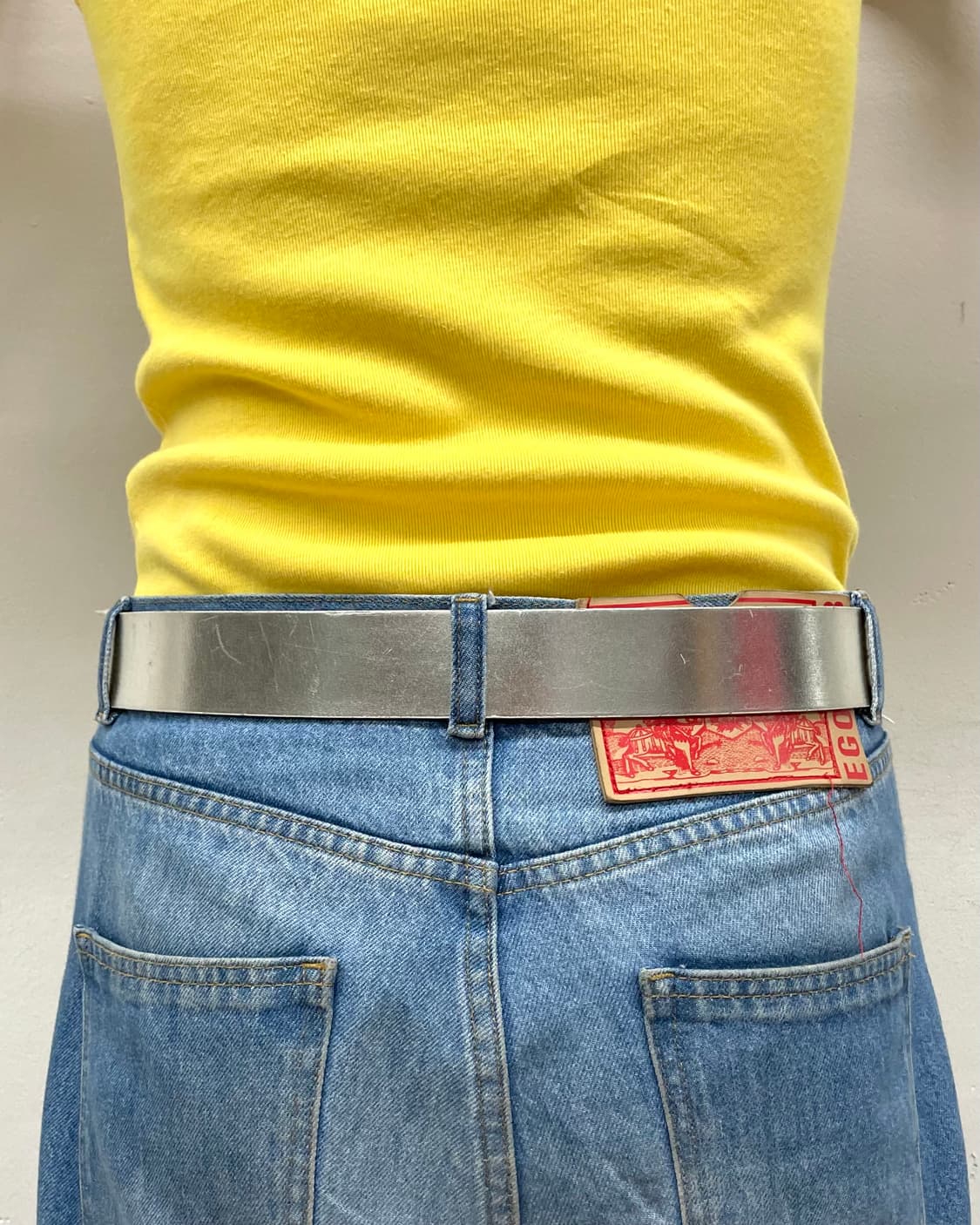 Glossy Silver Vintage Belt 상품이미지4