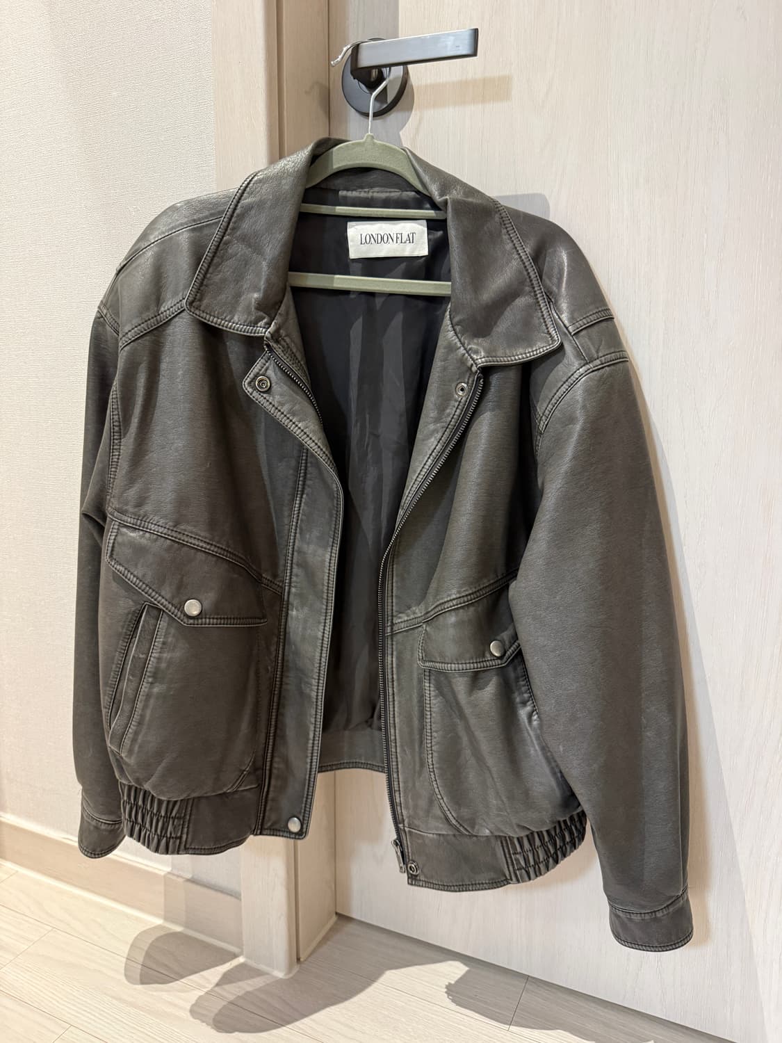 런던플랏 바이커 워싱 자켓 상품이미지2