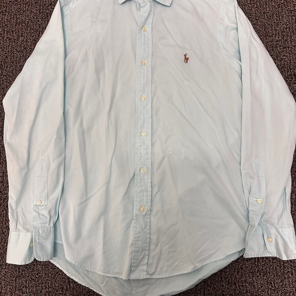 POLO 폴로 랄프로렌 민트 하늘색 커스텀핏 셔츠 M 상품이미지5