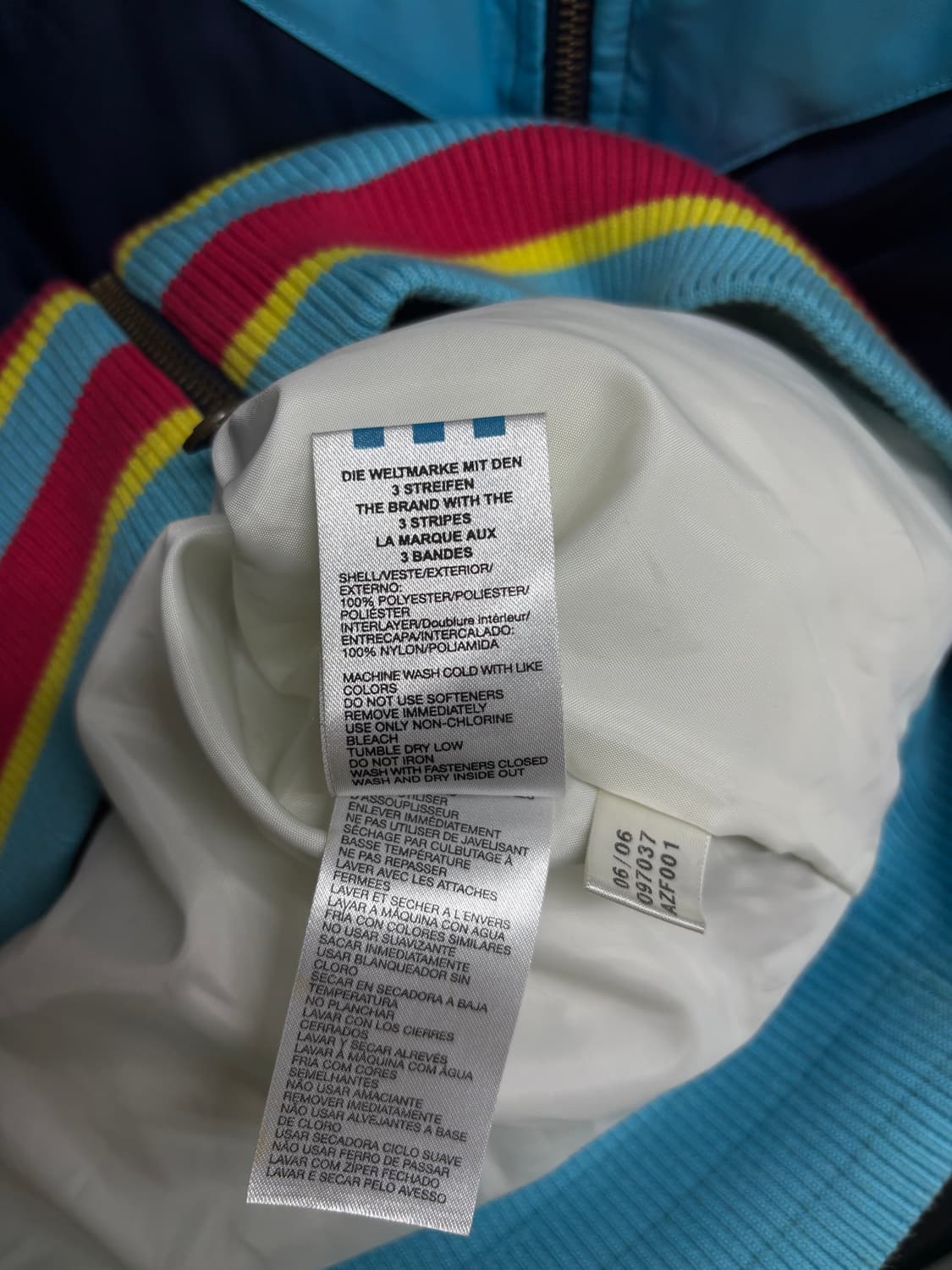 아디다스 올드스쿨 레인보우 패딩 M 상품이미지6