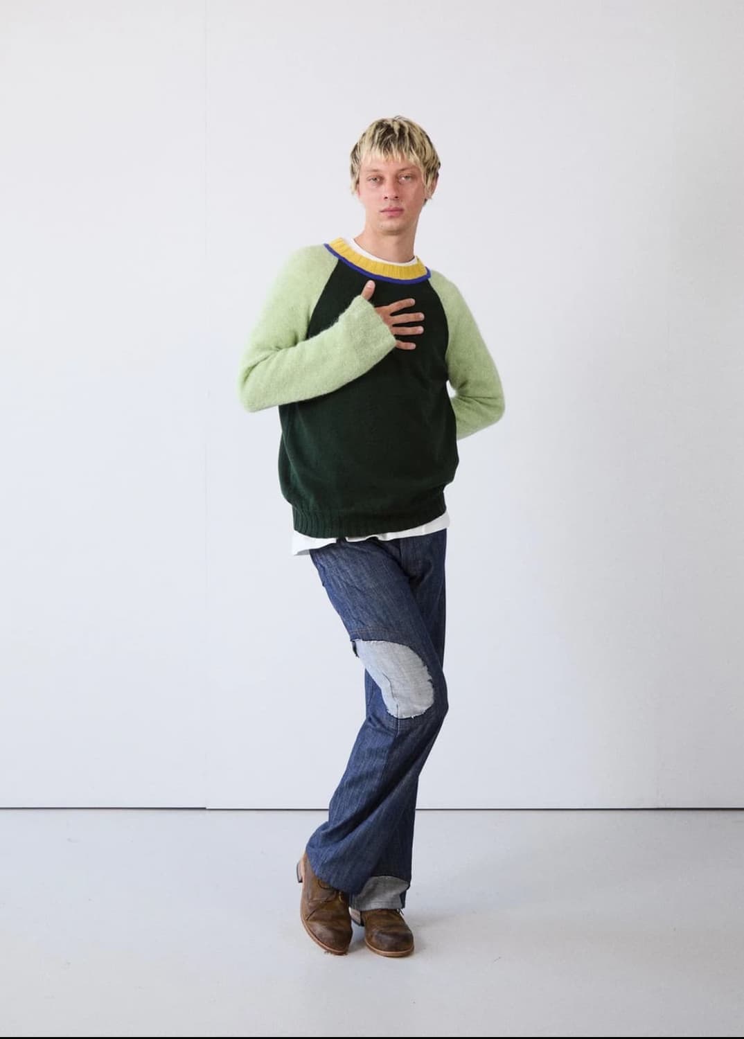 (0)에드워드 커밍 서클 윈도우 데님 팬츠 상품이미지3