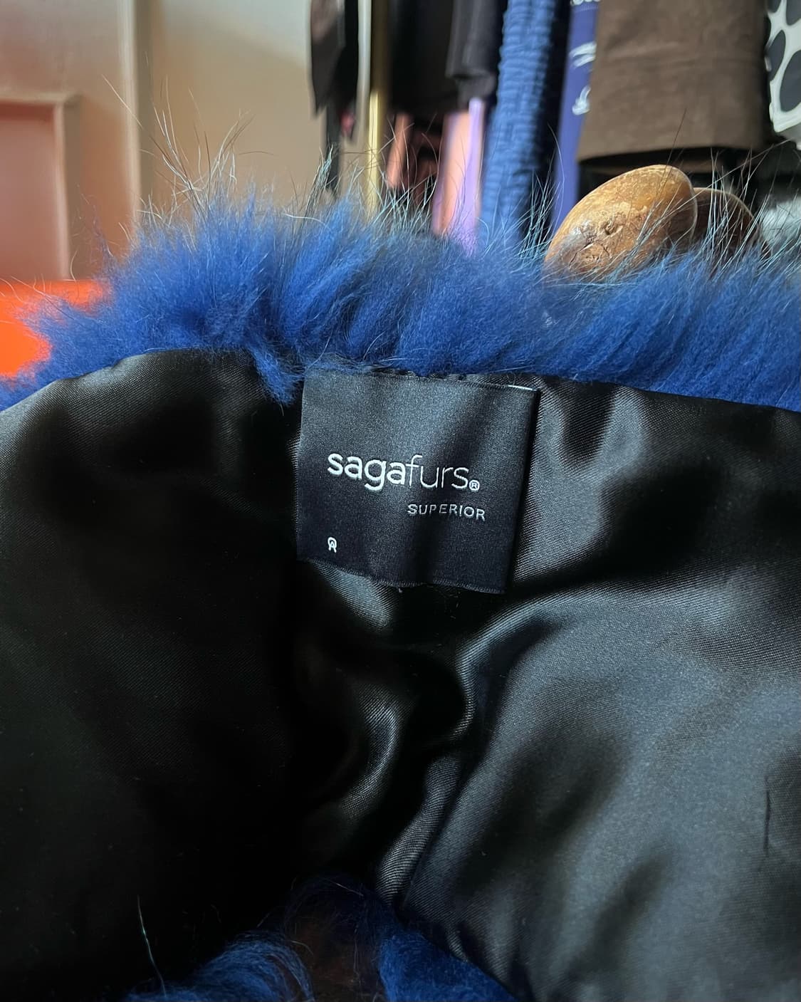 SAGA Furs European Real Fox Blue Scarf 상품이미지6