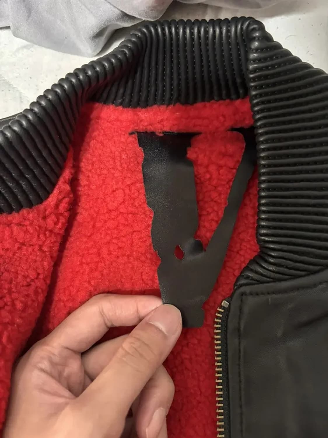 vlone 2017 leather bomber 상품이미지2