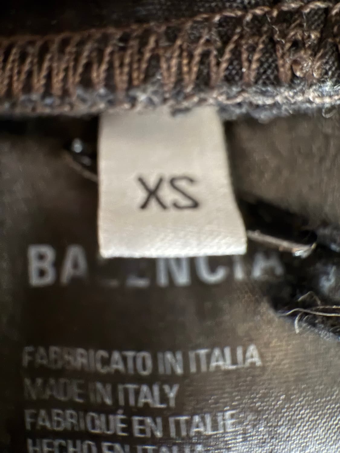 발렌시아가 코티드 배기 데님팬츠 블랙 xs사이즈 상품이미지7