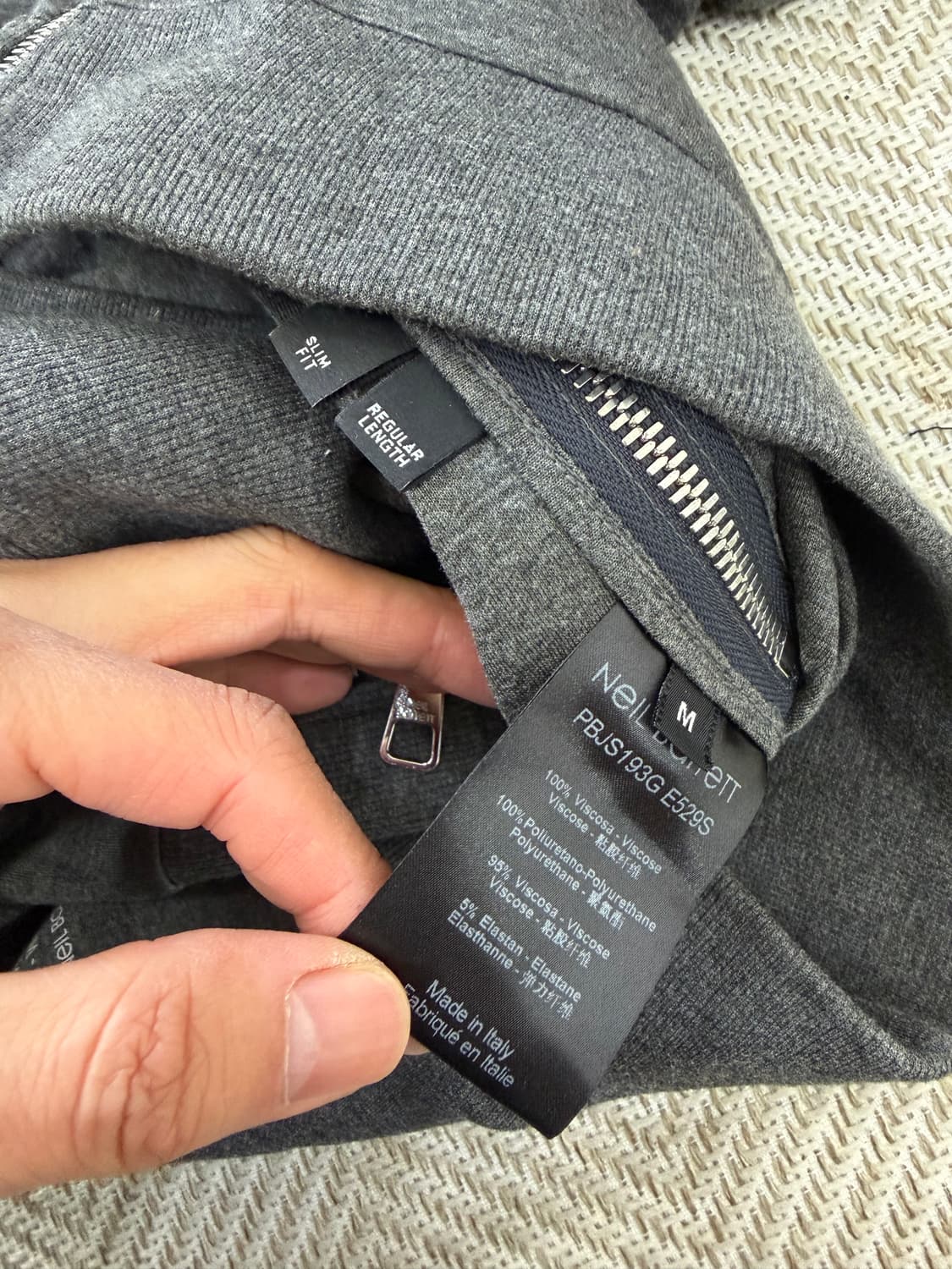 정품) 닐바렛 아르켓 그레이 프린팅 맨투맨 M 상품이미지8