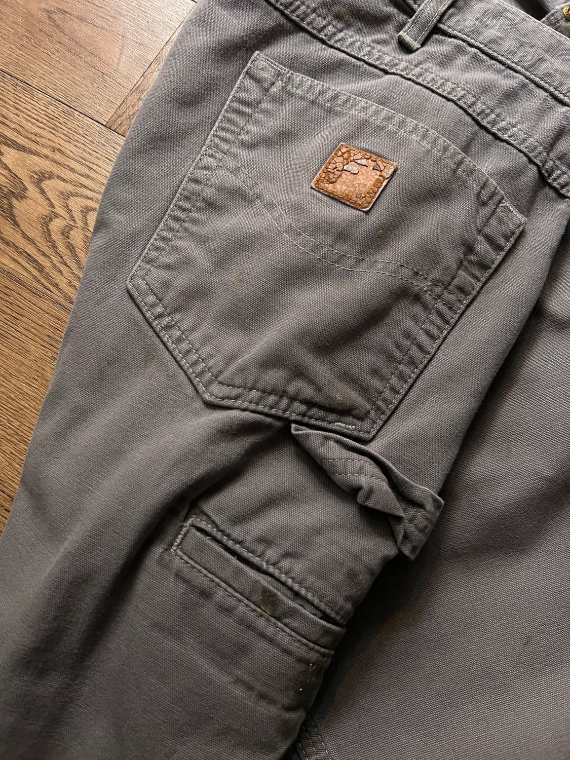 [36]칼하트 USA 그레이 싱글니 캔버스 워크팬츠 상품이미지8