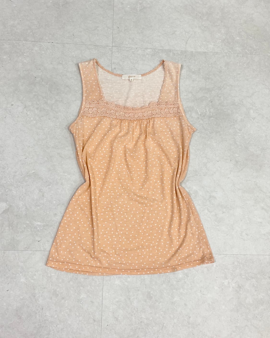 GROVE Polka Dot Lace Sleeveless 상품이미지3