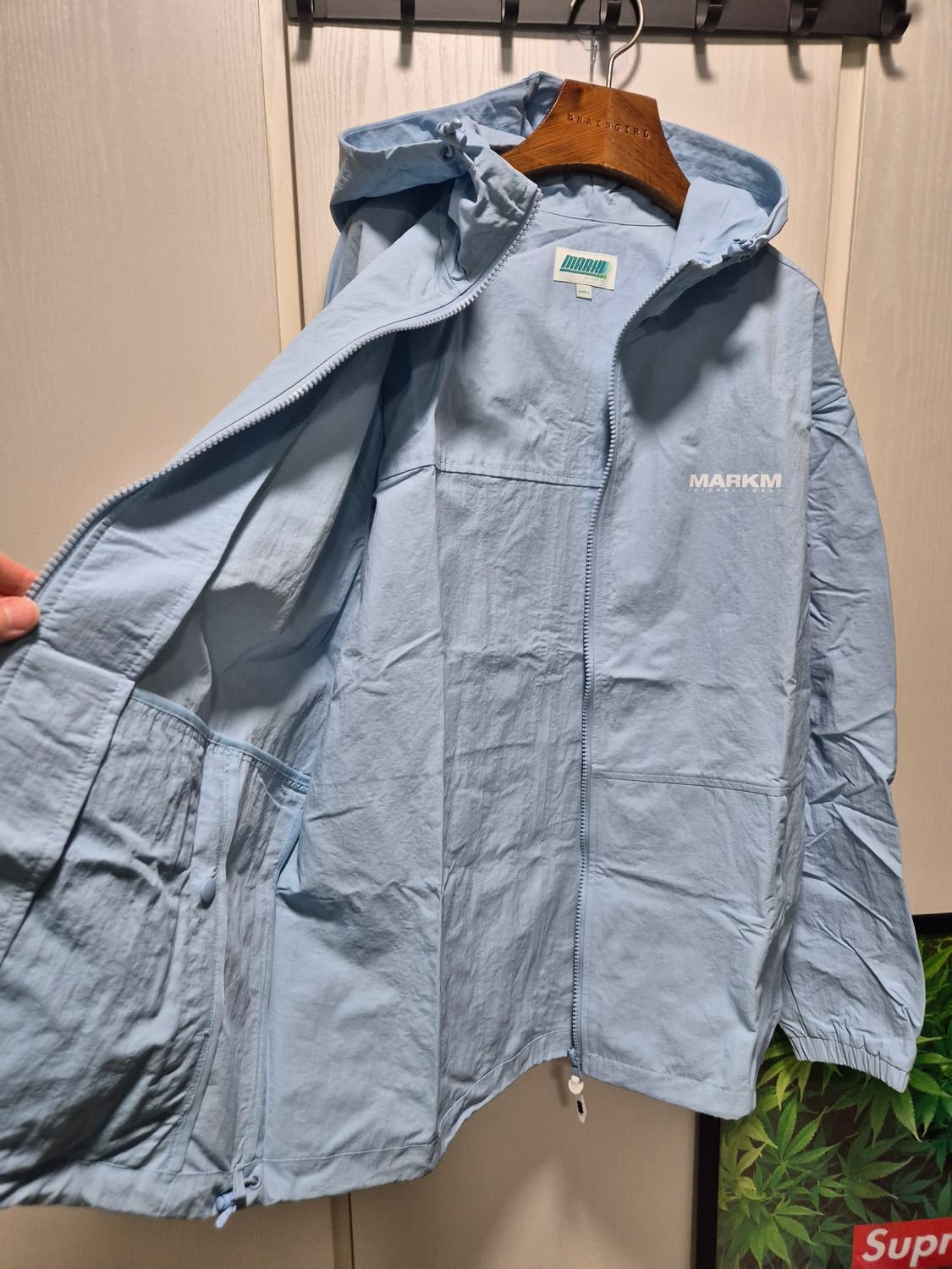 (타임세일)(새상품)MARKM 바람막이 셋업 하늘색 상품이미지3