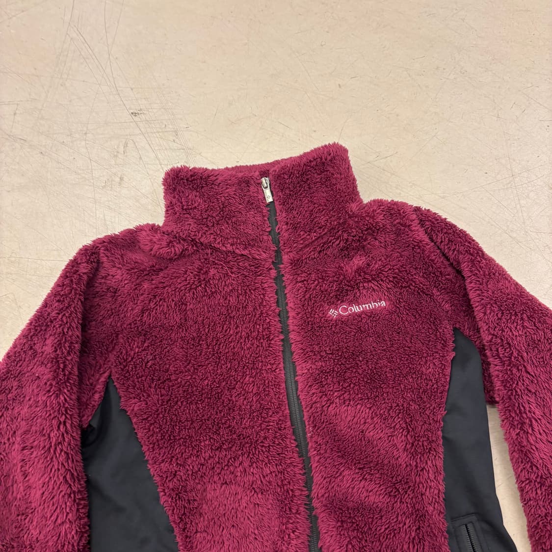 컬럼비아 버건디 플리스 집업 상품이미지2