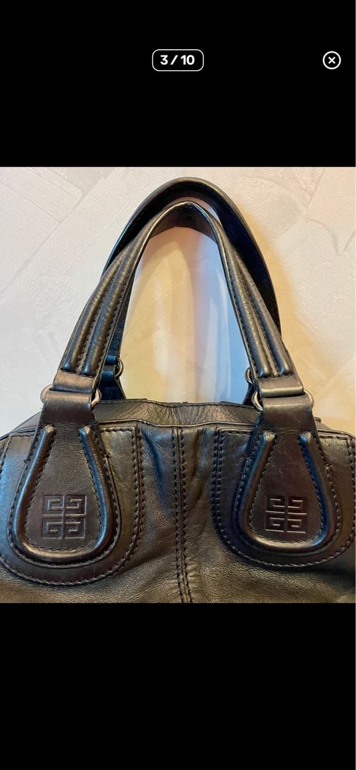 지방시 Givenchy나이팅게일 맥시 (XL) 블랙 카프스킨 숄더백   상품이미지3