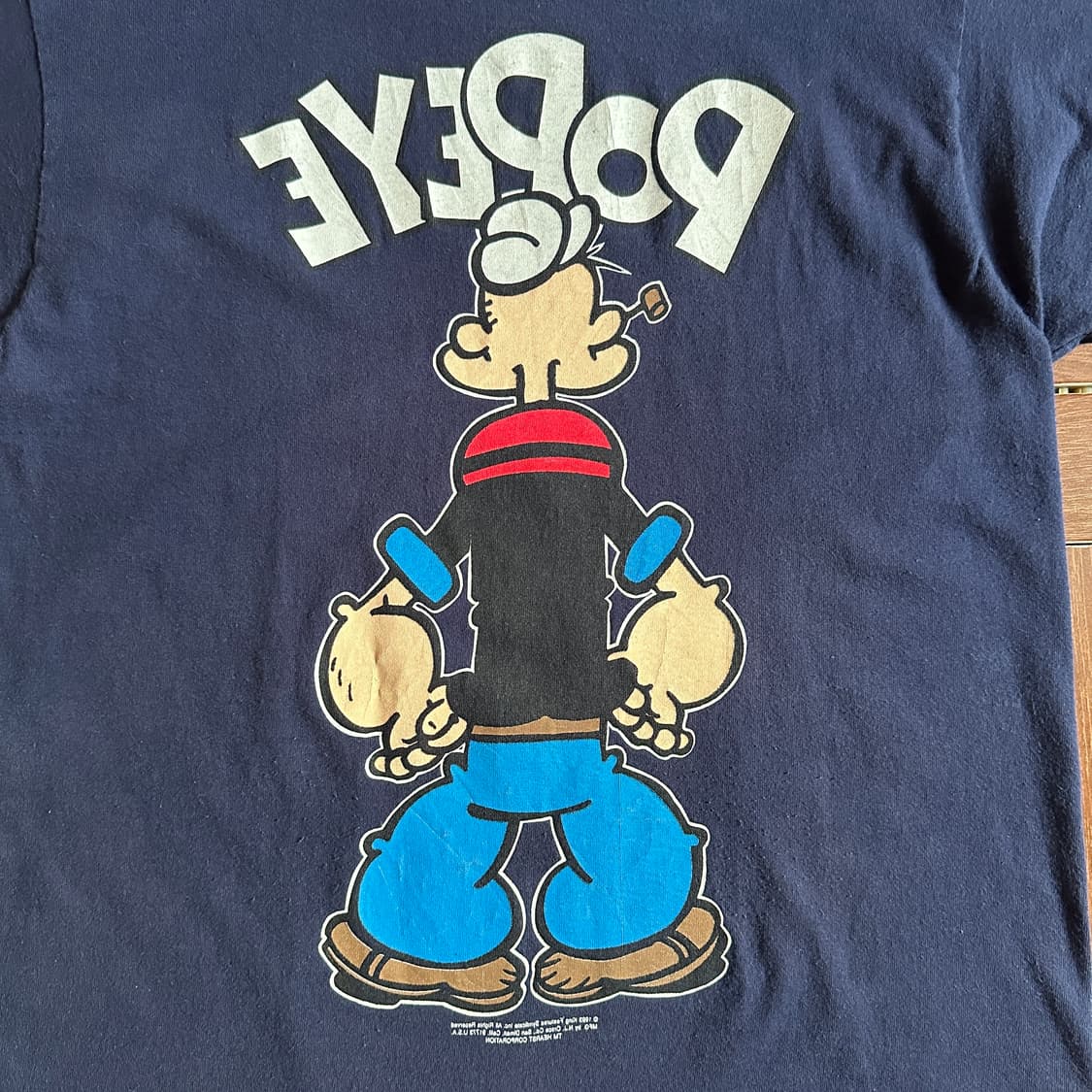 90‘s Nj croce ‘Popeye’ usa made 1/2 tee 상품이미지4
