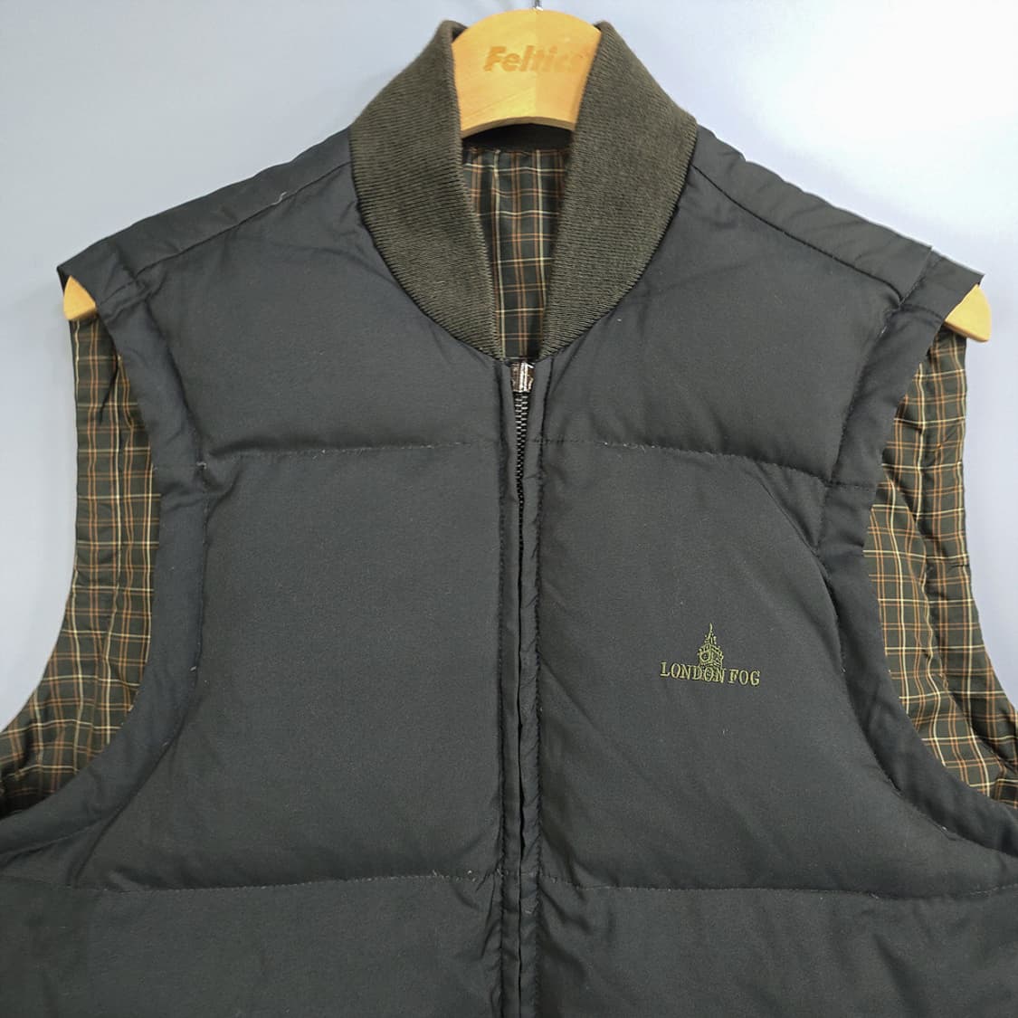 런던포그 빈티지 양면 패딩 베스트 95 상품이미지2