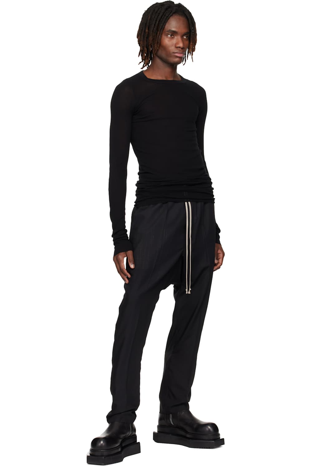 릭오웬스 SS25 립 롱슬리브 RC 블랙  상품이미지4