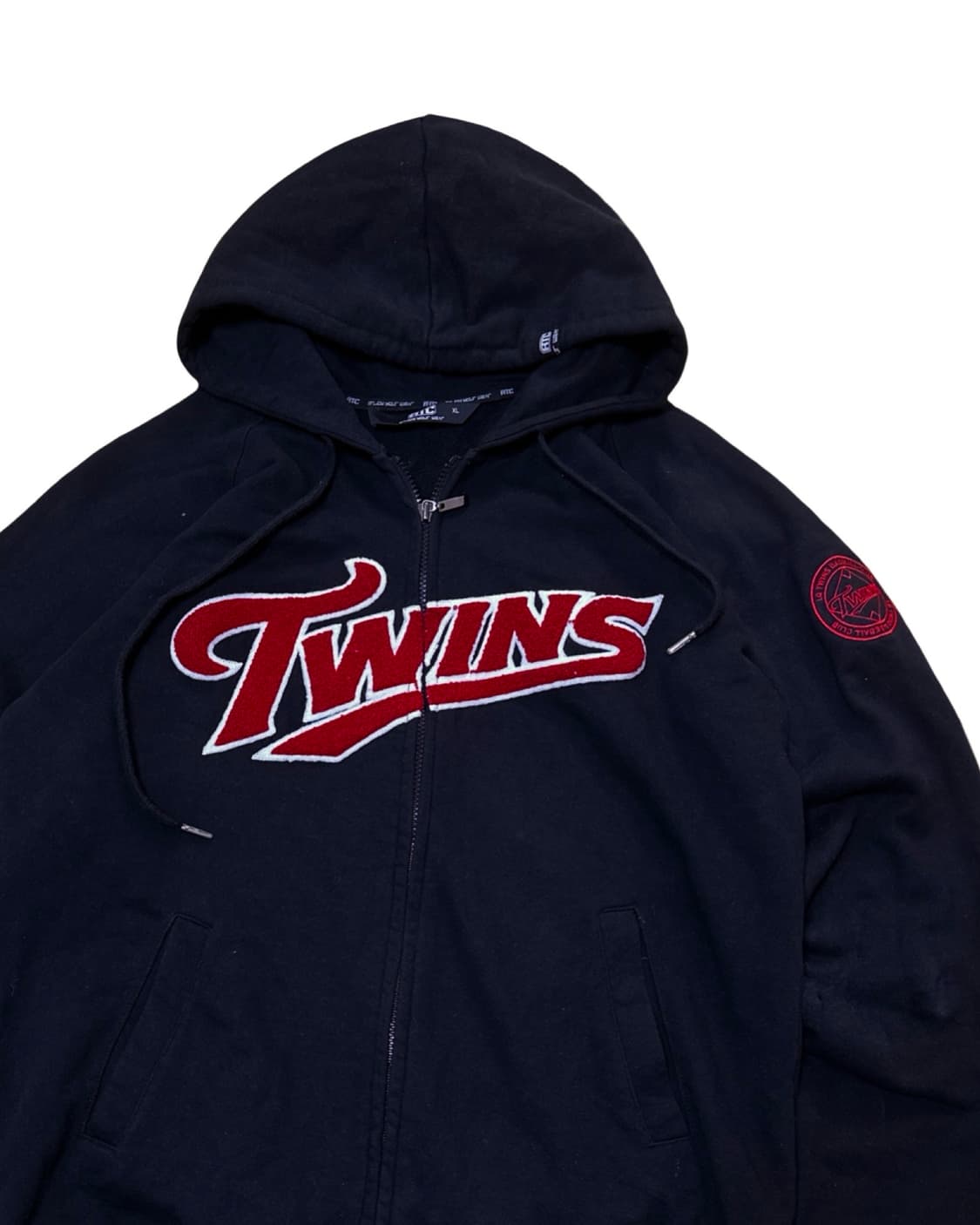LG트윈스 빅로고 블랙 후드집업 상품이미지2