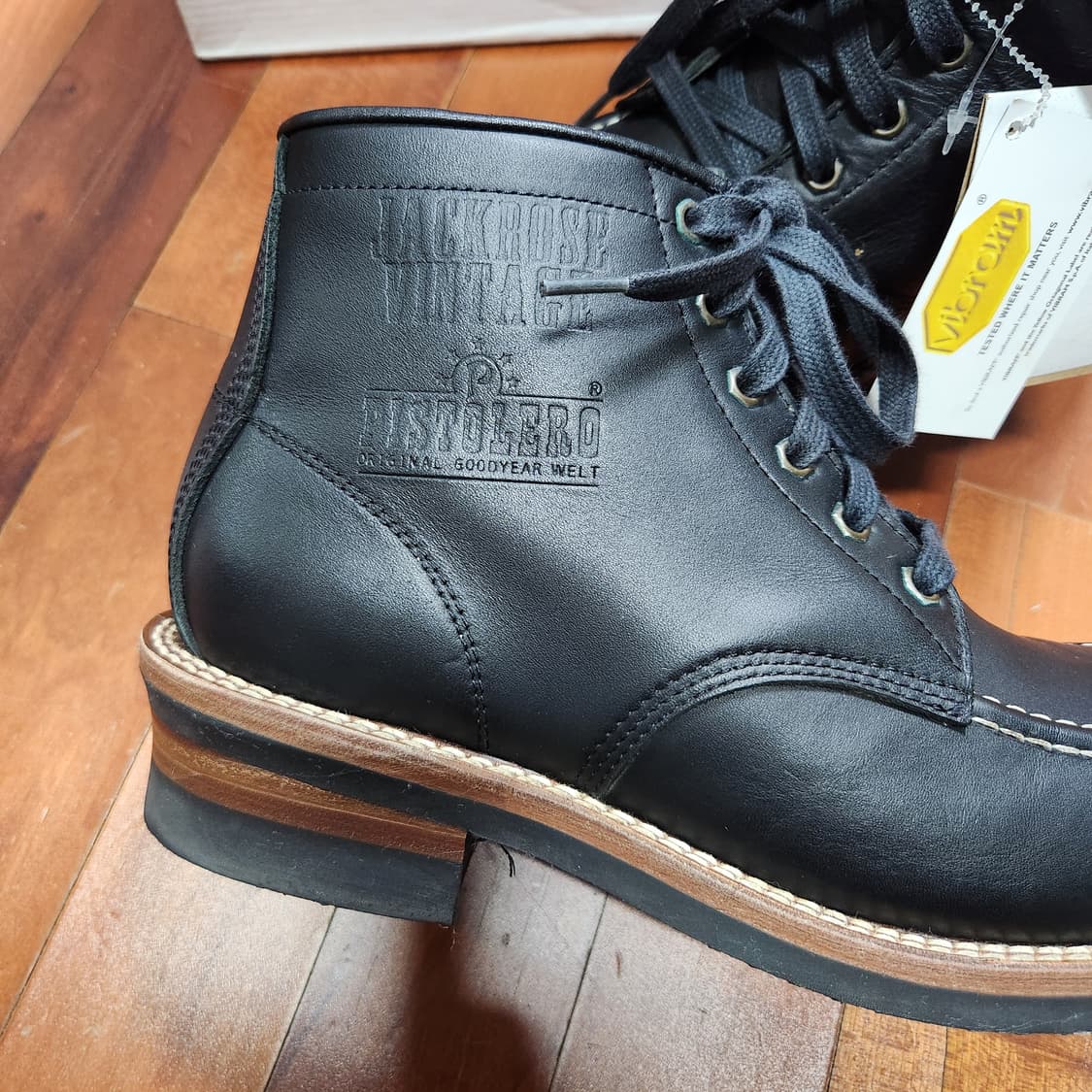 잭로즈 빈티지 피스토레로 콜라보 비브람 부츠 워커 상품이미지2