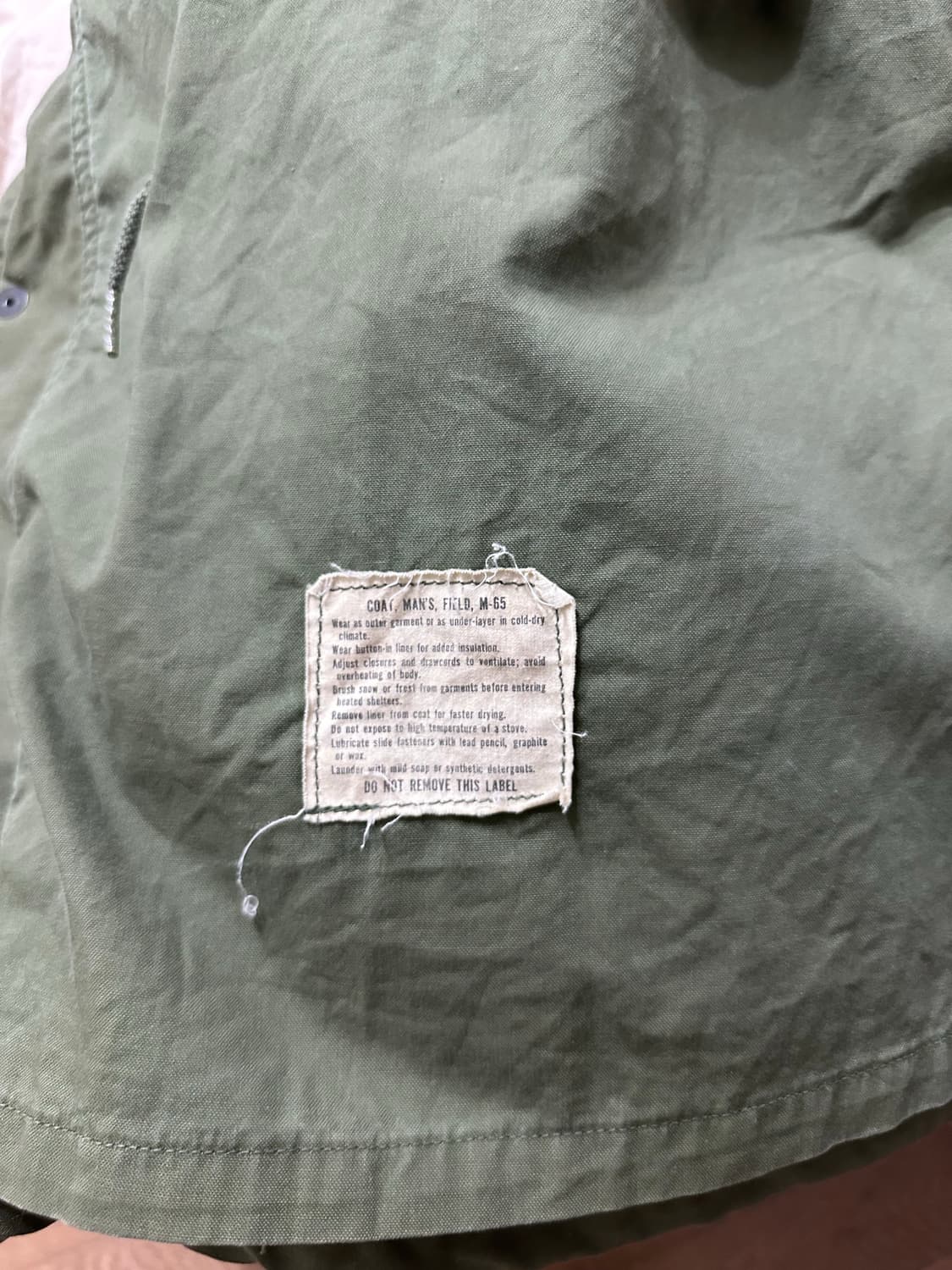 [2세대/오리지널] M65 필드자켓 2세대 은지퍼 Large 레귤러 상품이미지6