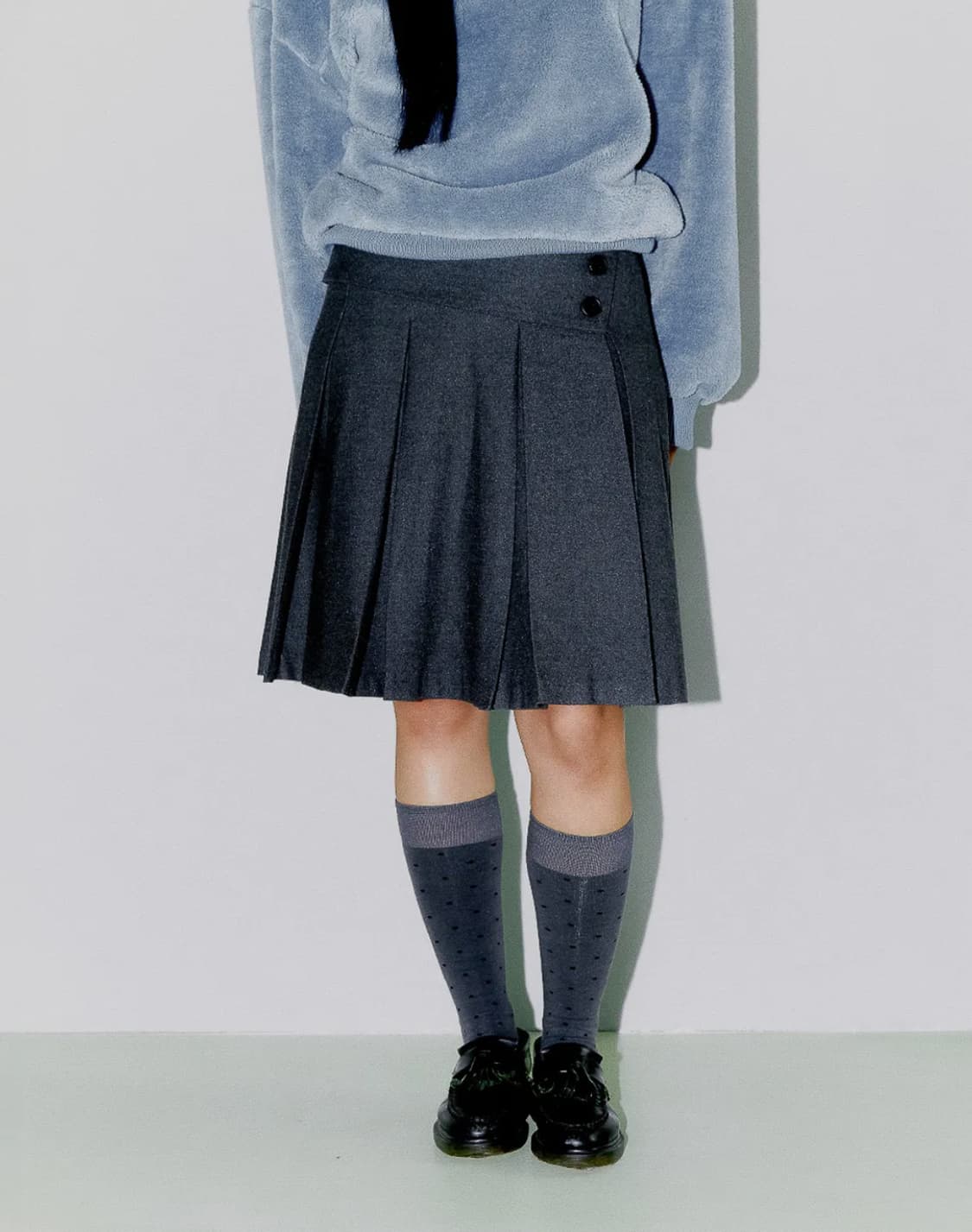 오피쉬 스커트 차콜 상품이미지1