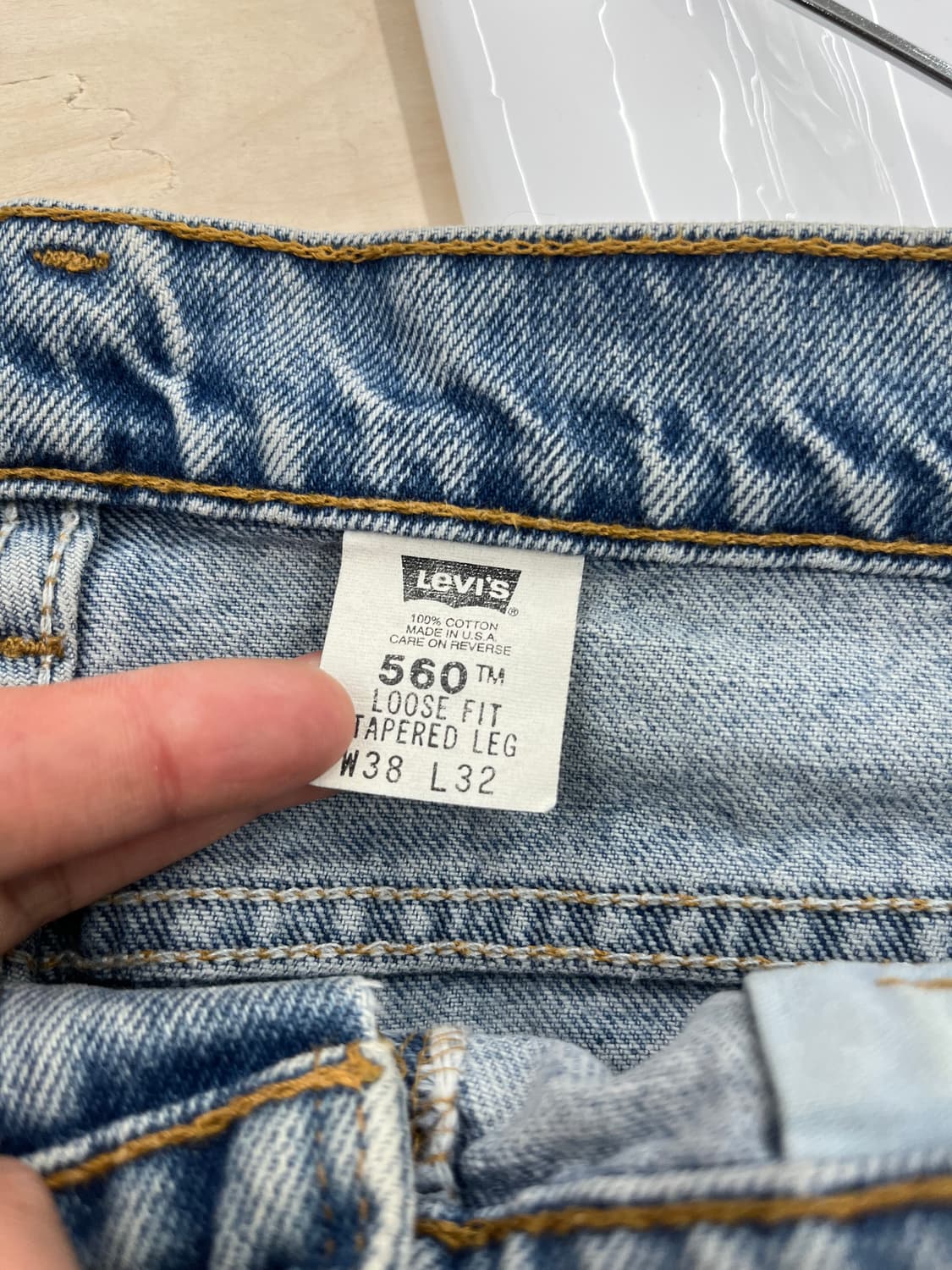 37) 90's USA MADE LEVIS 560 DENIM 상품이미지7