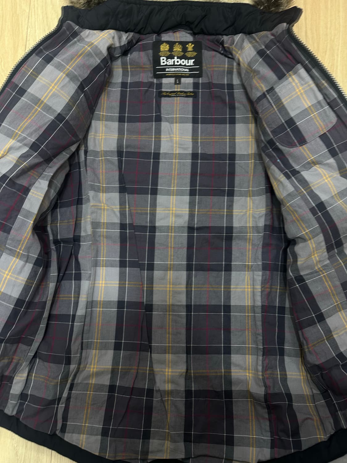 바버 모자 탈부착 퀄팅 헌팅자켓 s  상품이미지3