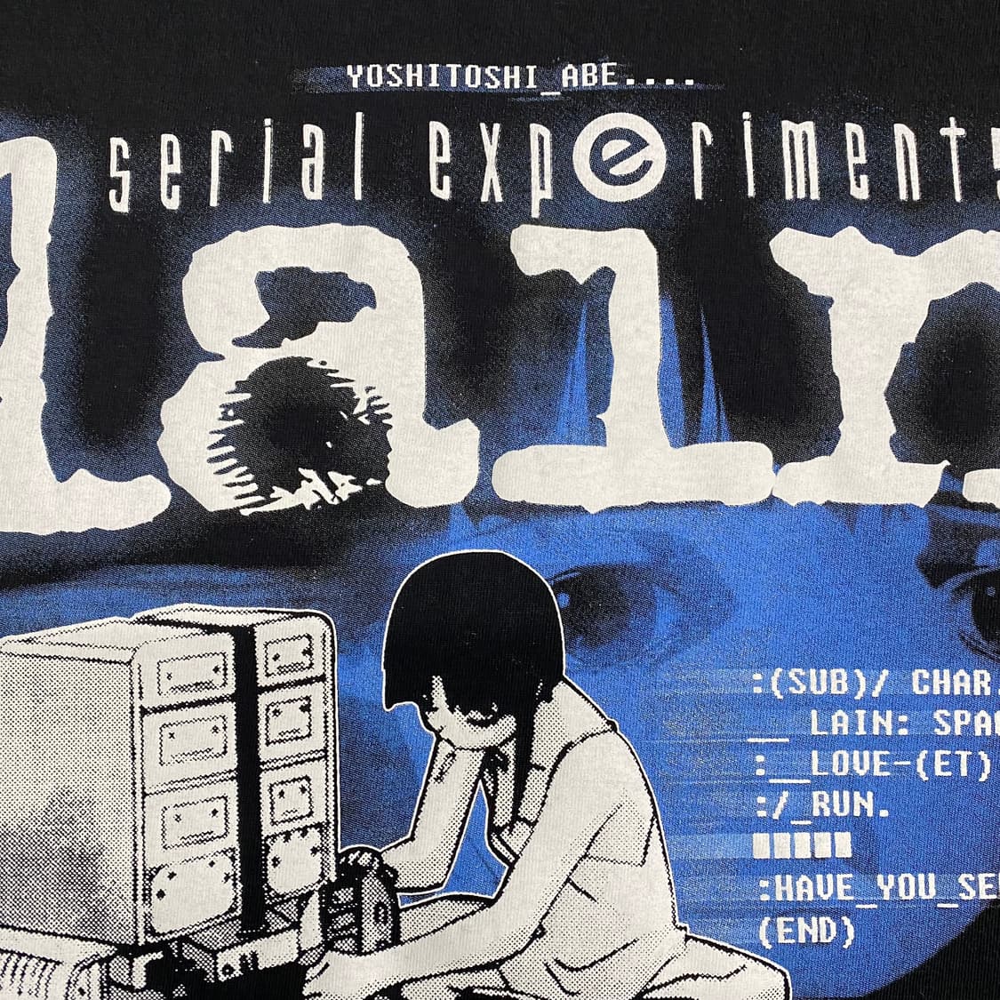 시리얼 익스페리먼츠 레인 부틀렉 애니메이션 티셔츠 애니티 상품이미지5