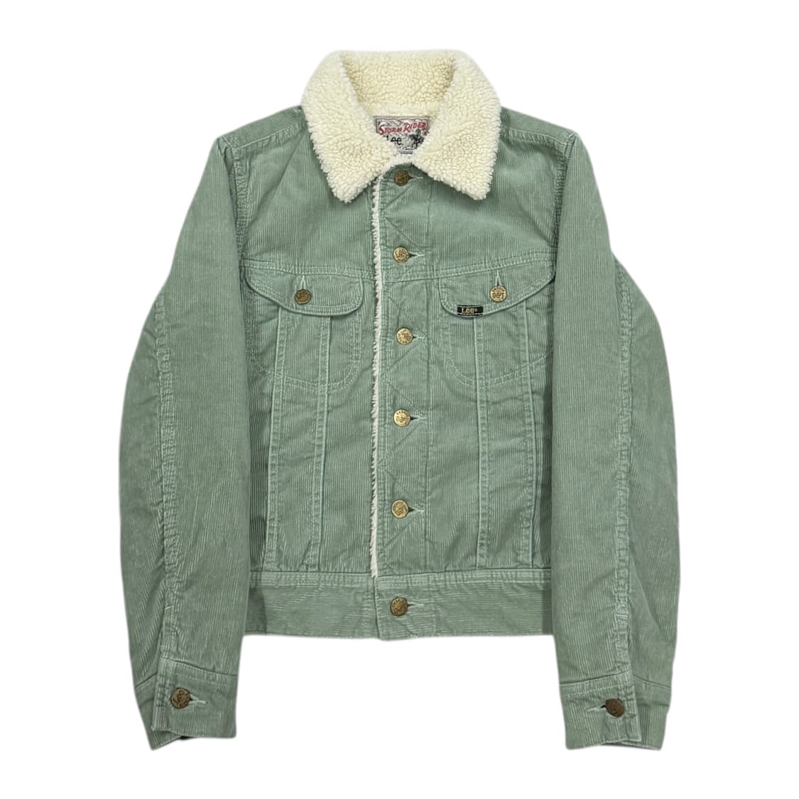 LEE 리 코듀로이 피스타치오 민트 양털 자켓 M 상품이미지1