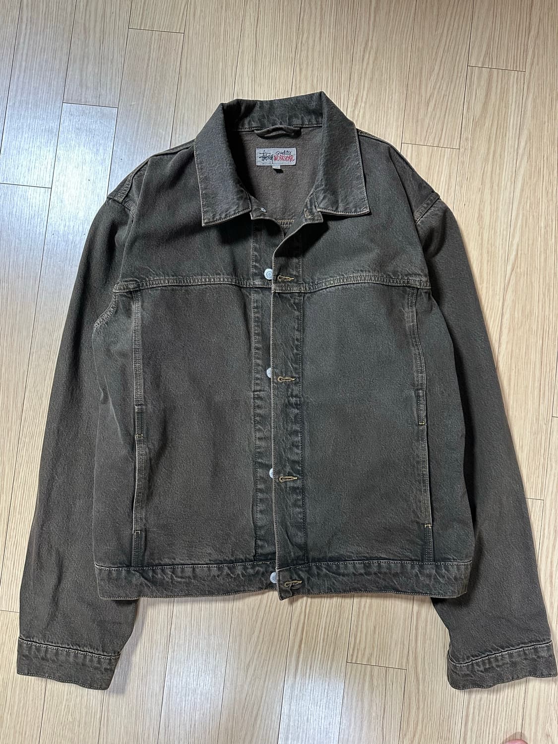 스투시 데님 트러커 자켓 머쉬룸 상품이미지1