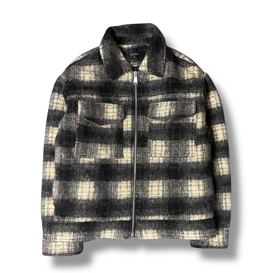 탑텐 울블렌드 부클 투포켓 집업 자켓 100 상품이미지1