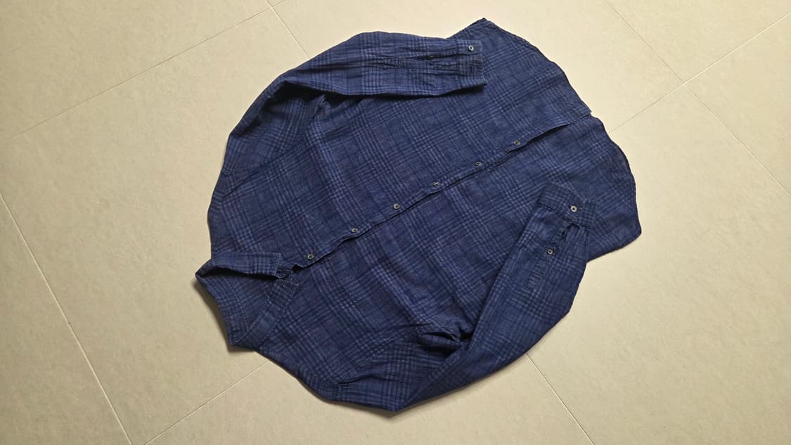 시스템 옴므 이태리 코토니피시오 알비니 체크 린넨 상품이미지6