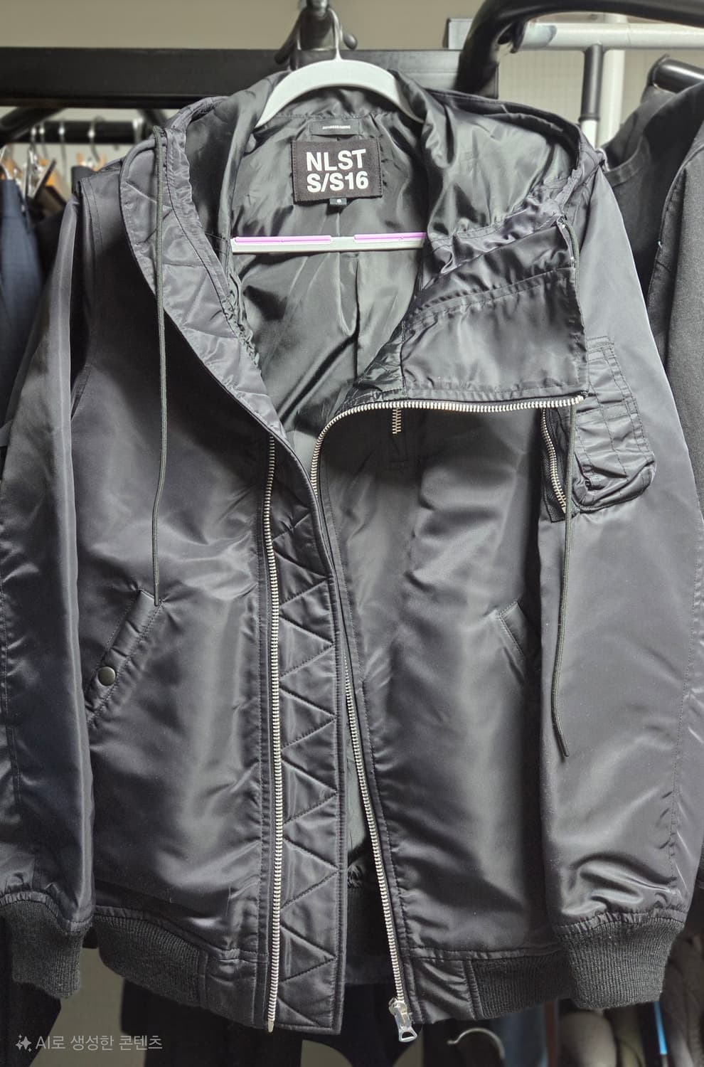 NLST 후드 항공 점퍼 S사이즈 상품이미지8