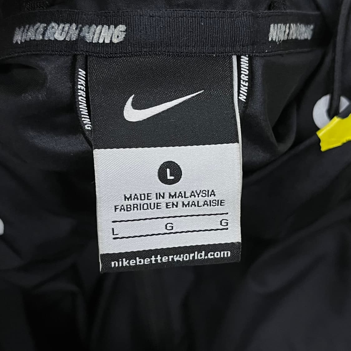 [정품/L] 나이키 블랙 바람막이 후드집업 b14 상품이미지5