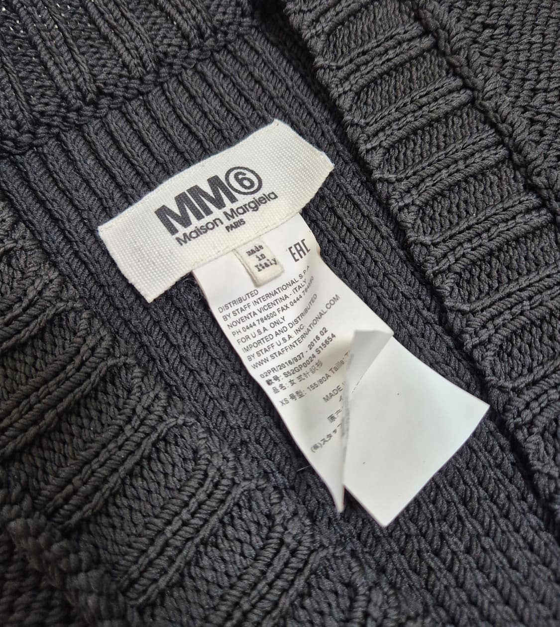 (정품) 메종 마르지엘라 블랙 니트 롱 카디건 XS 상품이미지3