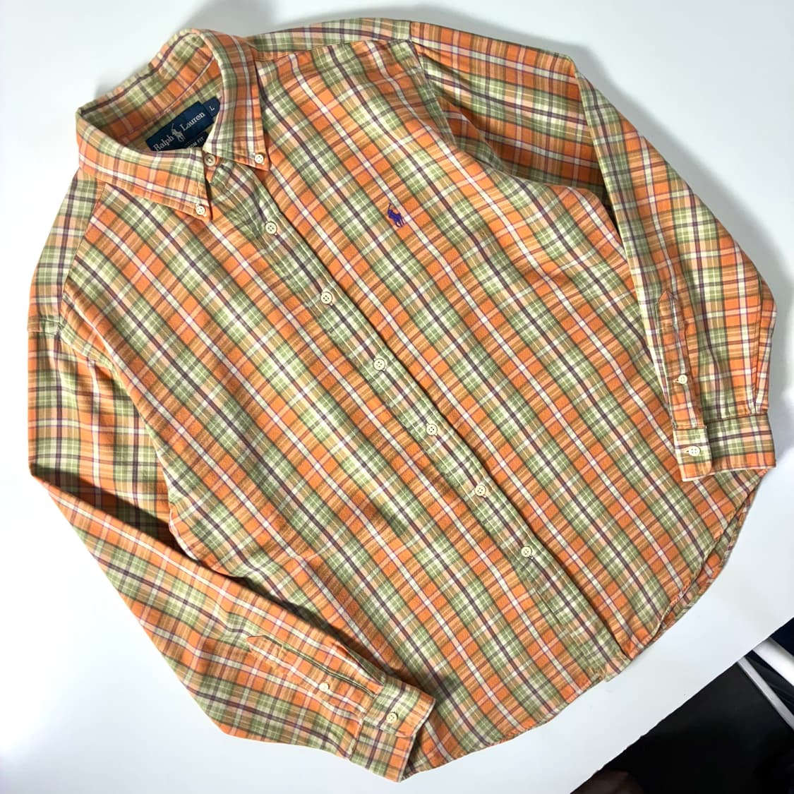 Polo 폴로 랄프로렌 그런지 타탄 코튼 패턴 셔츠 상품이미지2
