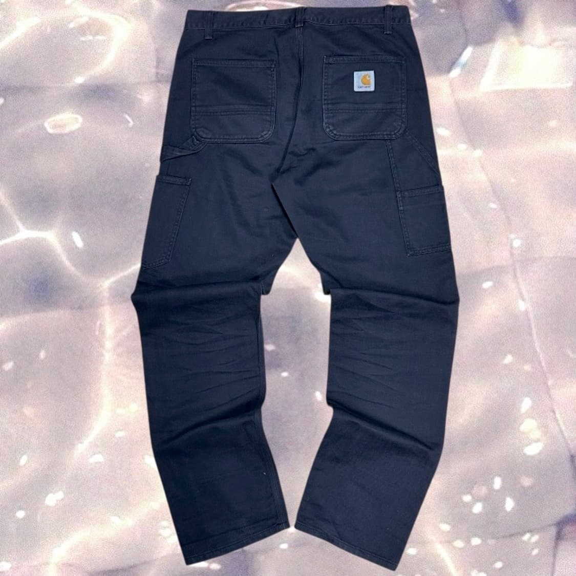 칼하트 더블니 카펜터 와이드 워크 팬츠 블랙 36 상품이미지6