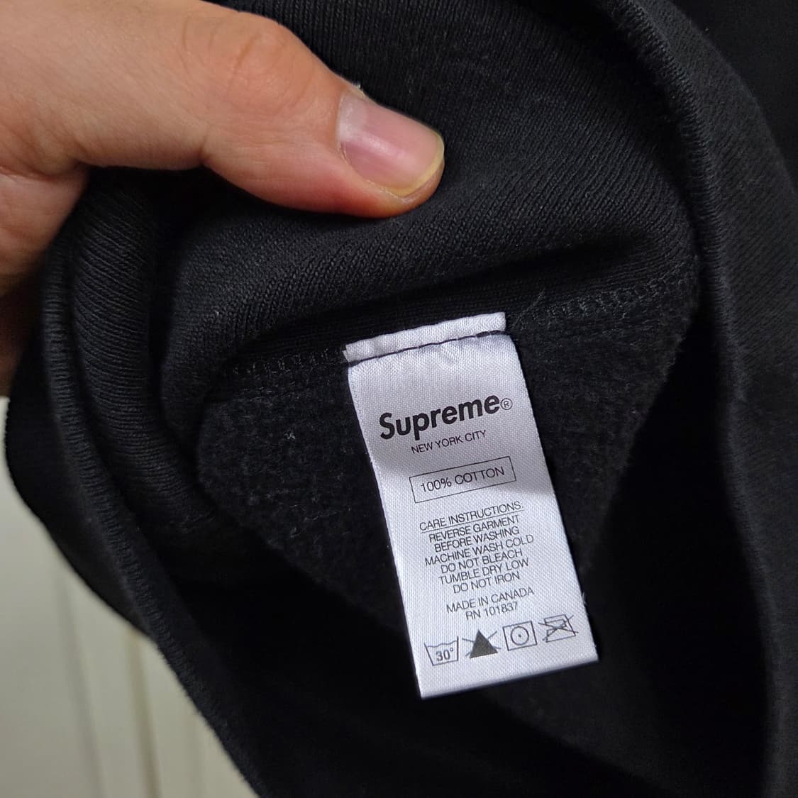 [m] 슈프림 S 로고 후드 블랙 supreme s logo black 상품이미지4