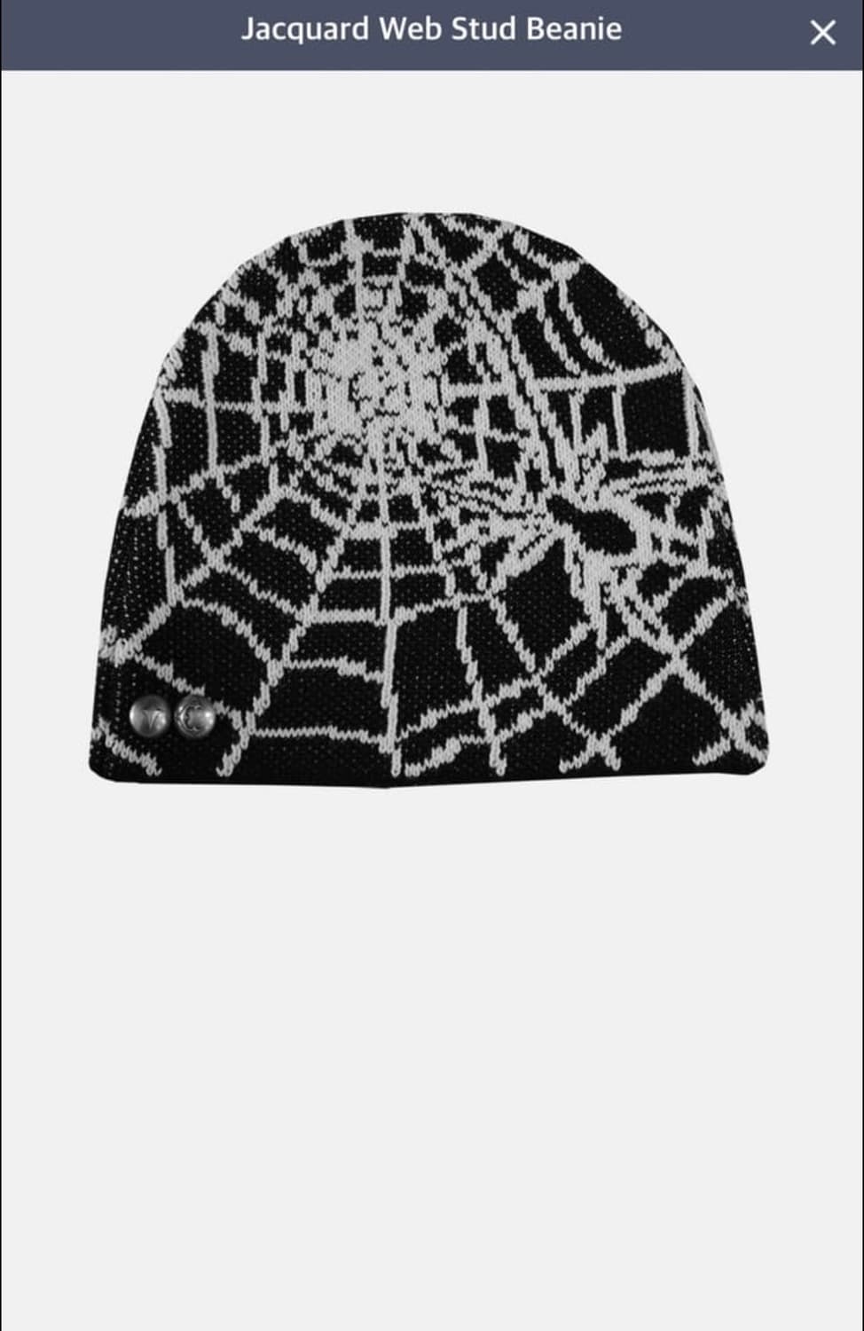 떠그클럽 거미줄 비니  상품이미지1