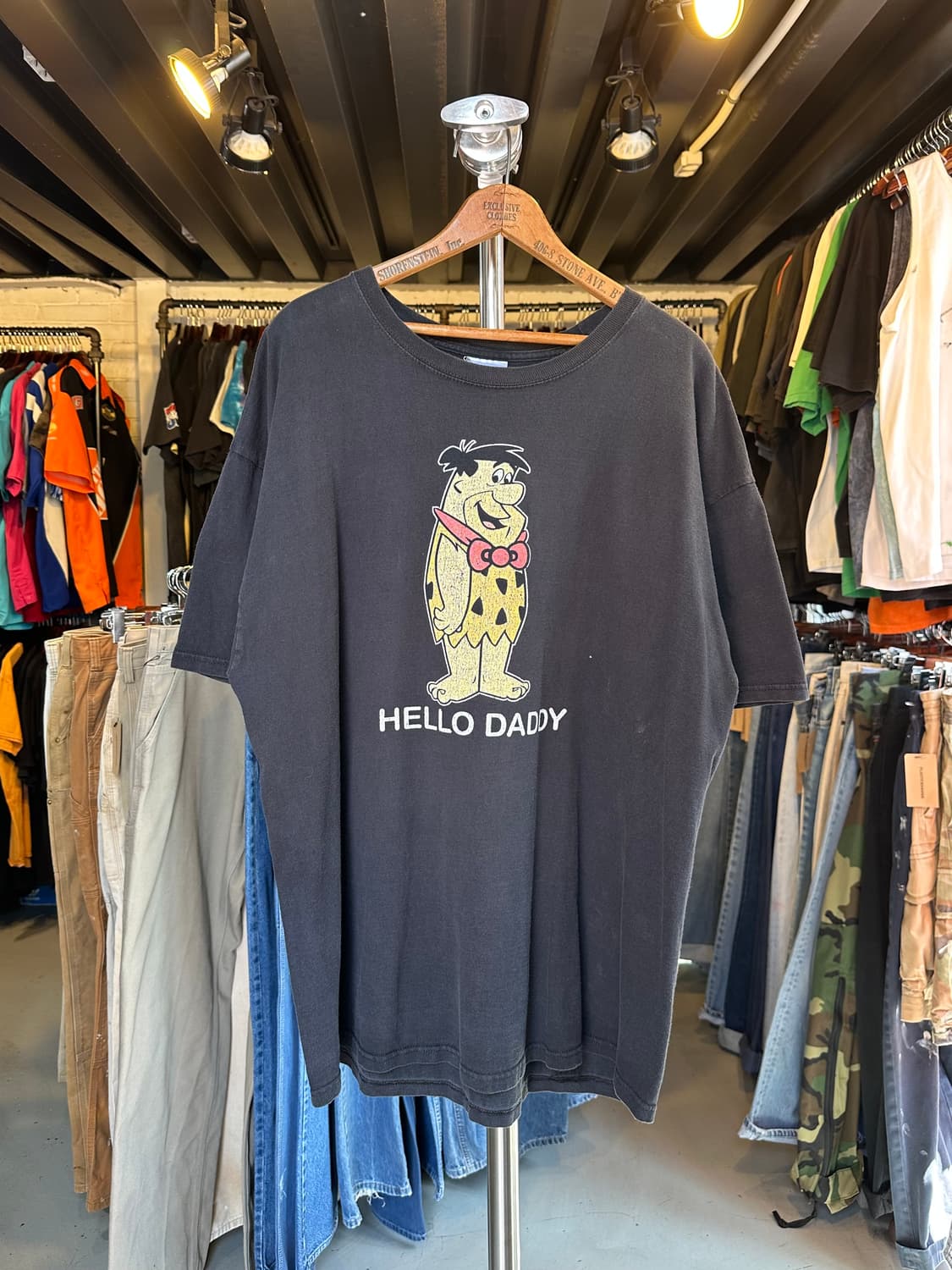 고인돌 가족 플린스톤 프린팅 티셔츠 상품이미지1