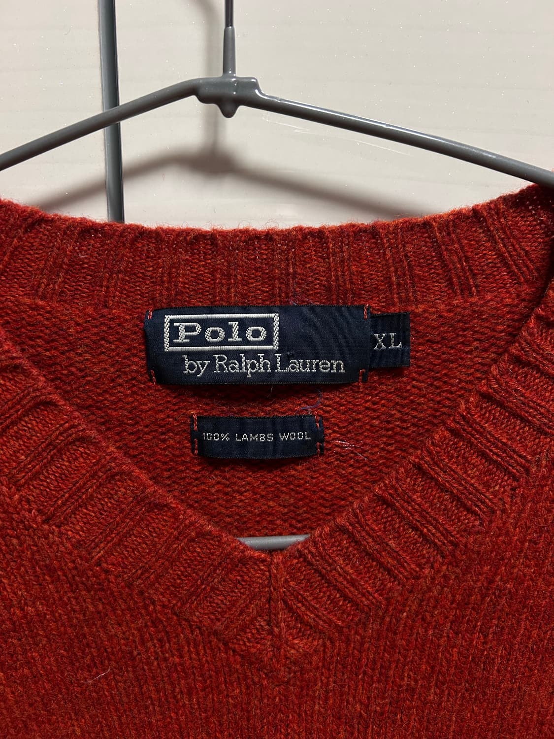 (정품) 폴로 랄프로렌 브이넥 램스울 니트 XL 상품이미지2