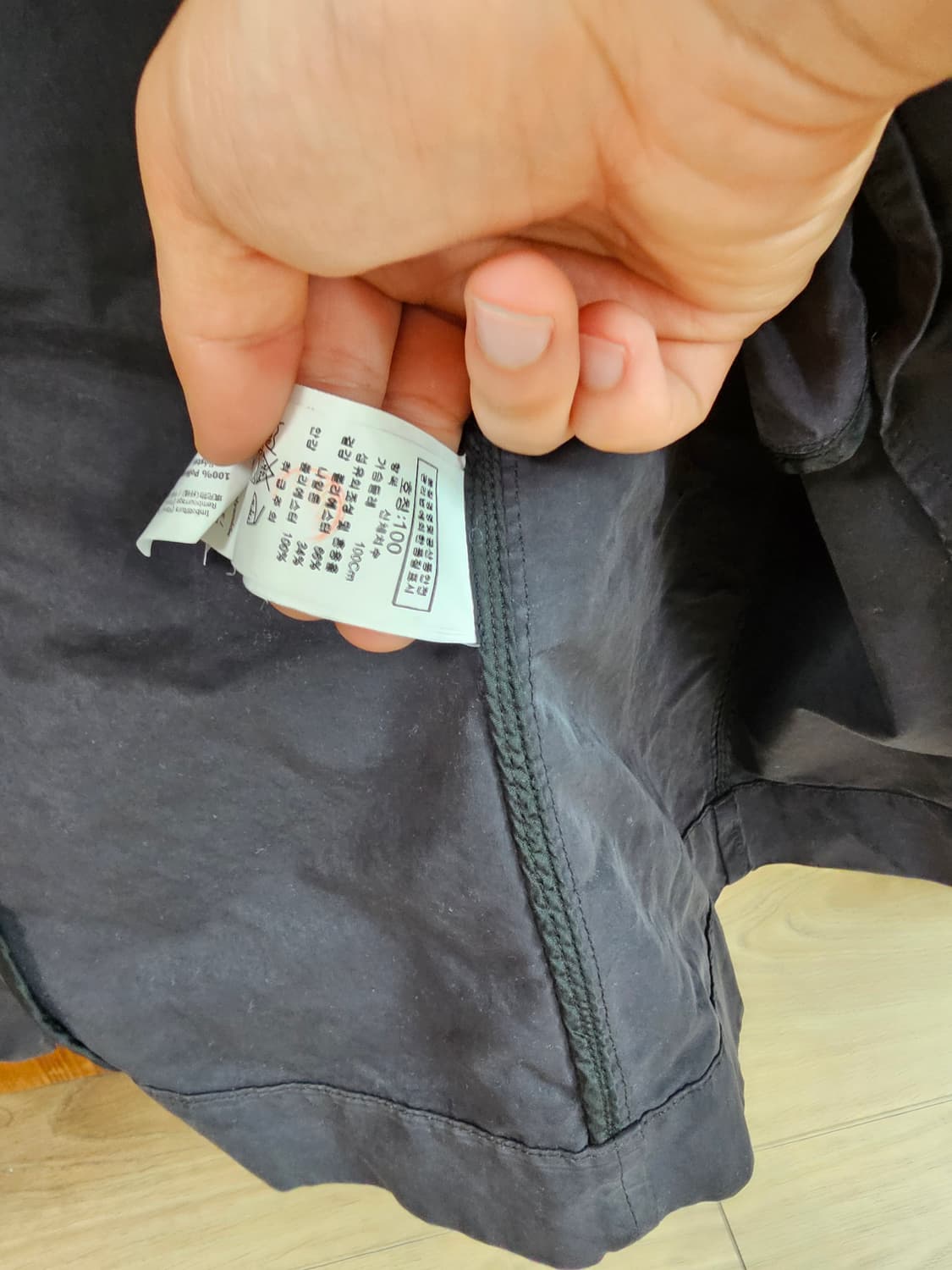 유일매물.씨피 CP컴퍼니 롱 야상 자켓 팔아요.다크 그레이 100 사이즈 상품이미지9