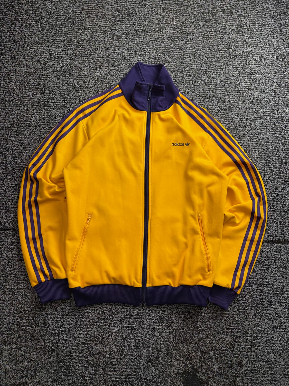 아디다스 베켄바우어 옐로우 퍼플 트랙탑 저지 2981 상품이미지2
