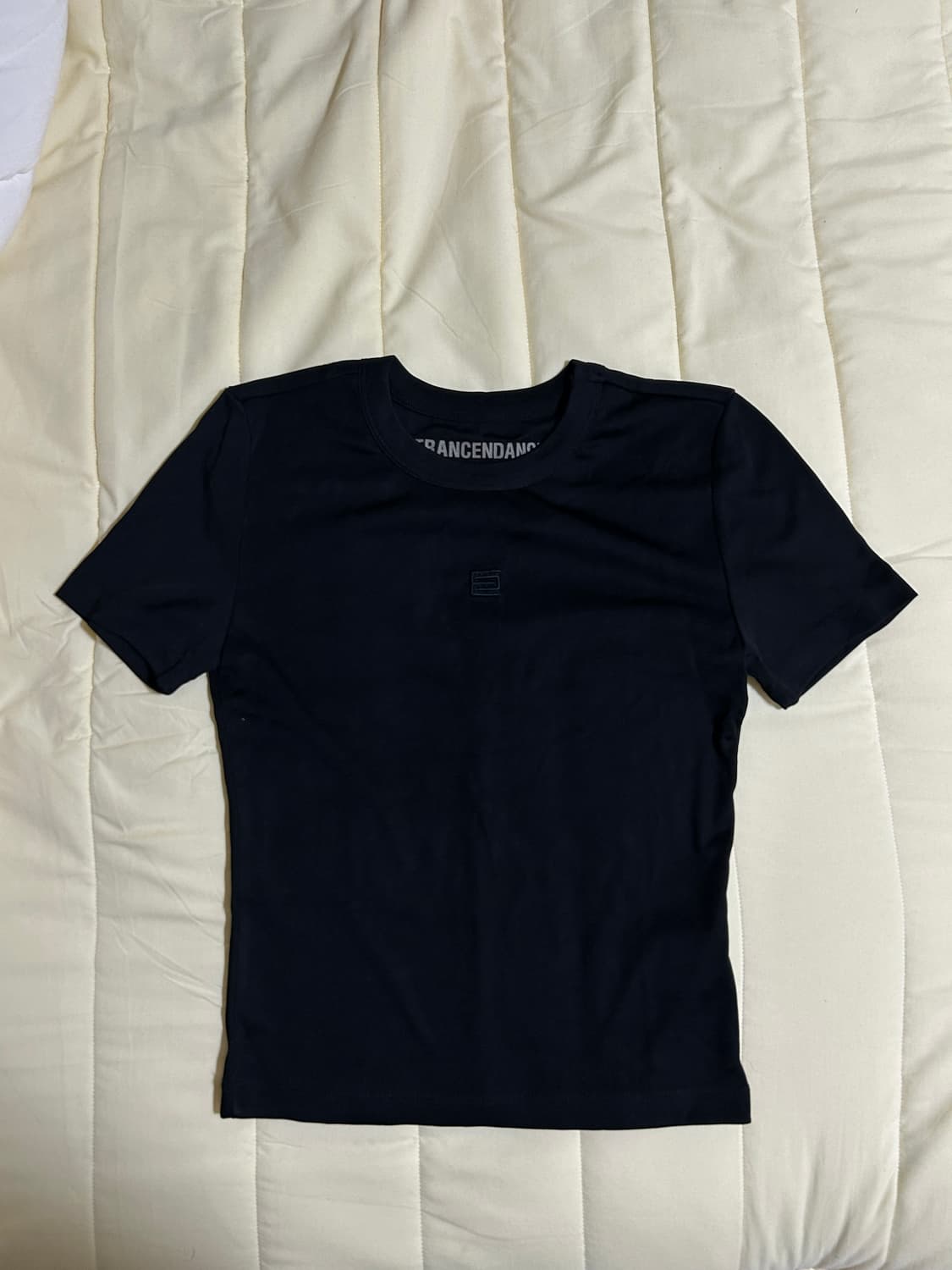 트랜센댄스 SYMBOL RIBBED T-SHIRT, BLACK 상품이미지2