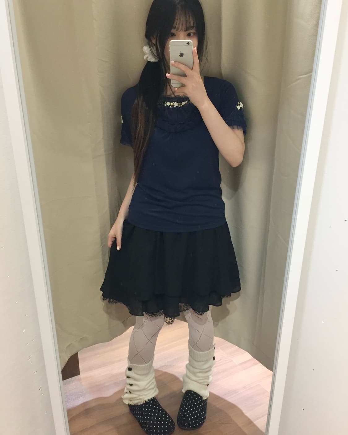 엑시즈팜 네이비 로걀 탑 🫐🐳 상품이미지1