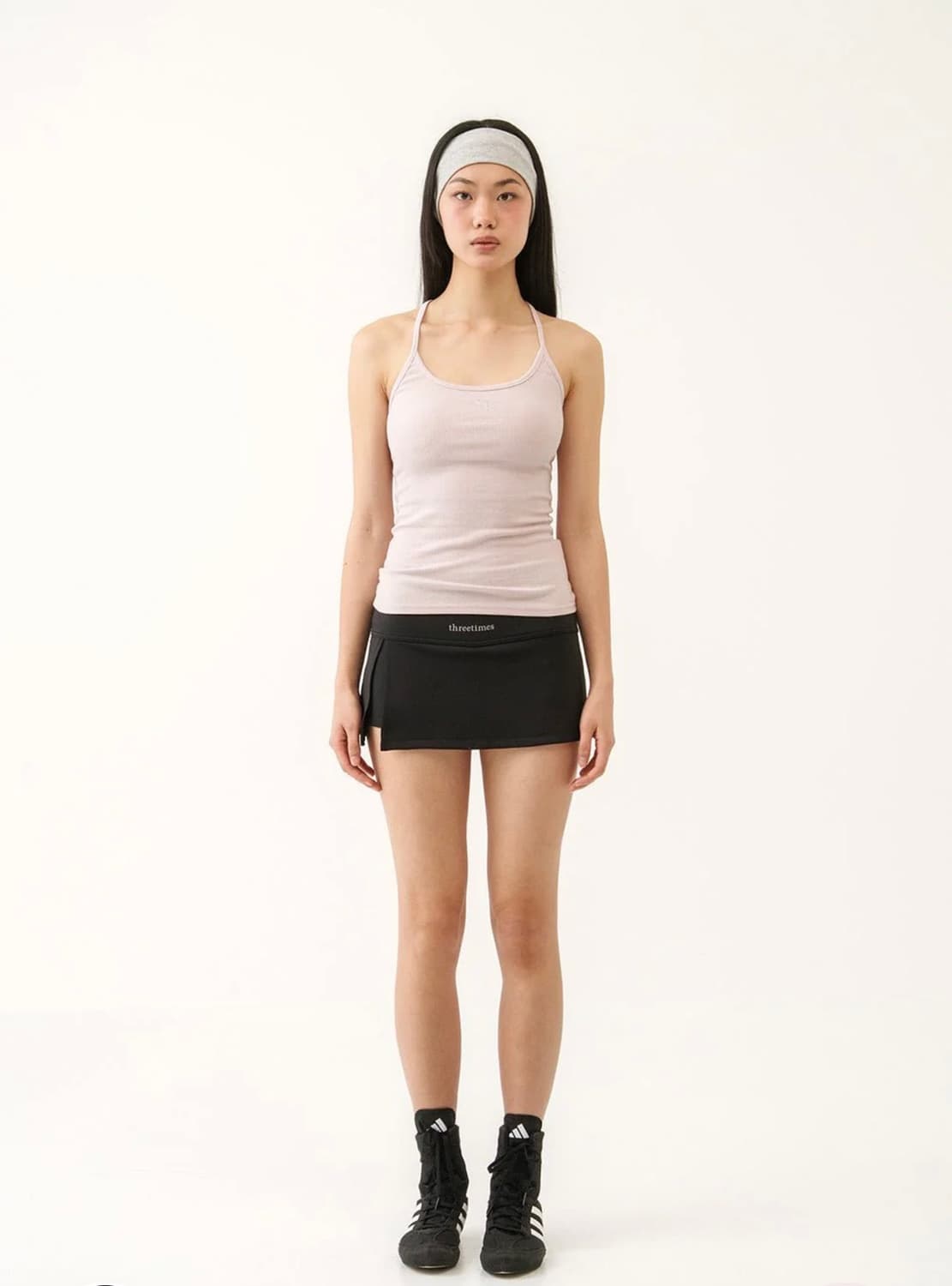 쓰리타임즈 Jewel cross back tank top S 상품이미지2