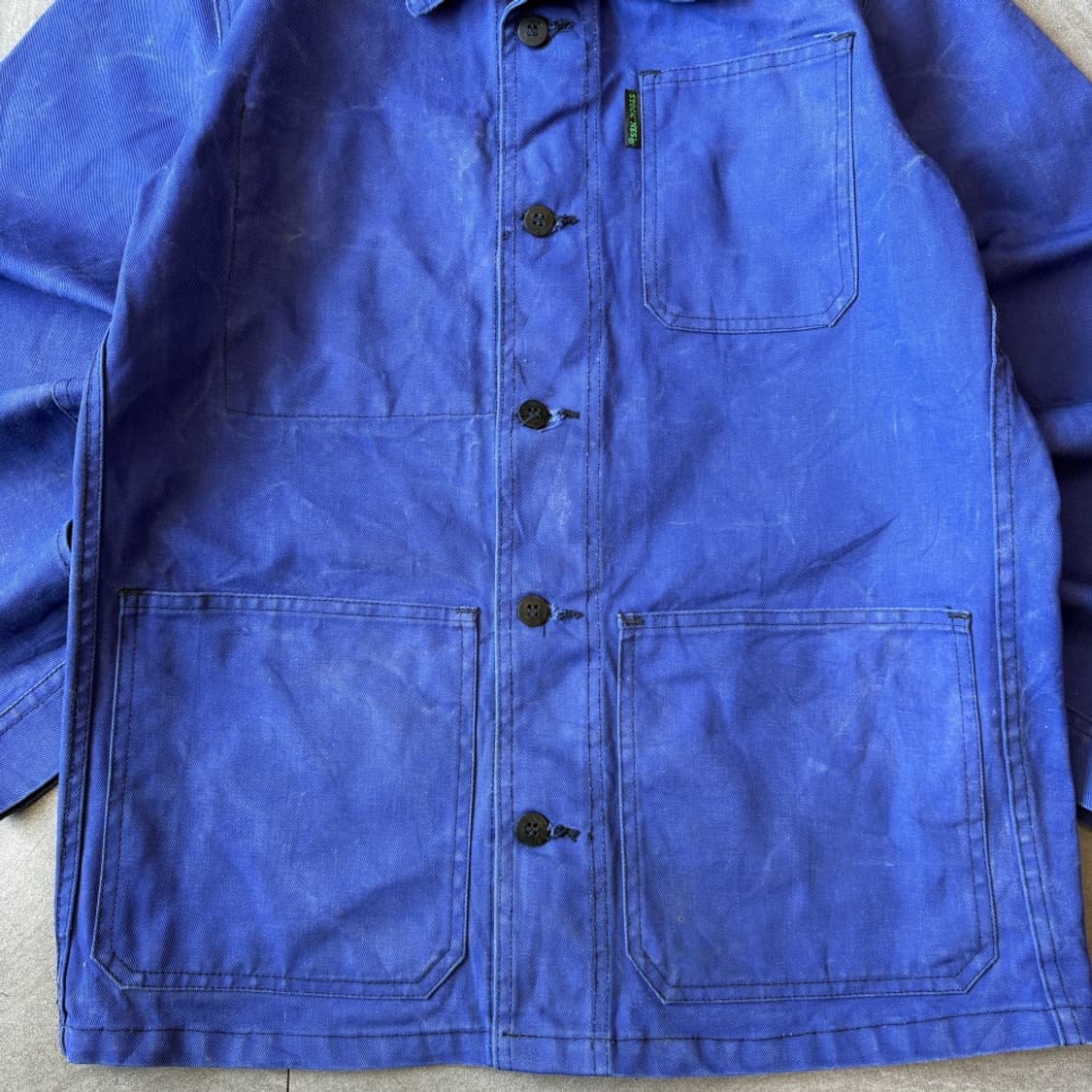 90년대 빈티지 프랑스 생산 프렌치 워크 트윌코튼 자켓 상품이미지2