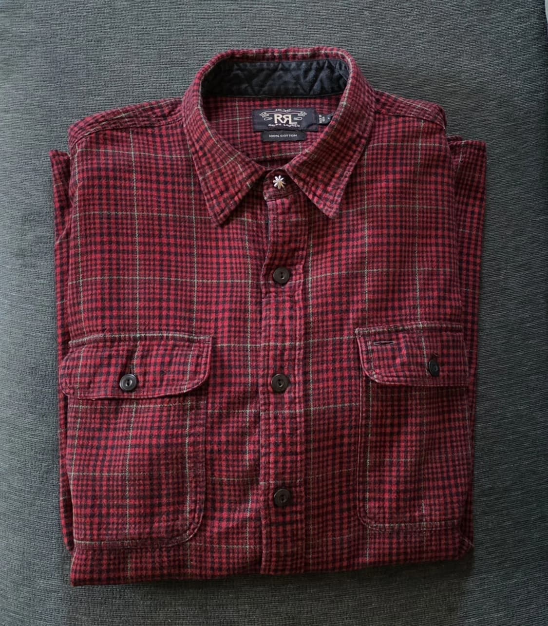 RRL 더블알엘 플래드 체크 워크 셔츠 상품이미지1