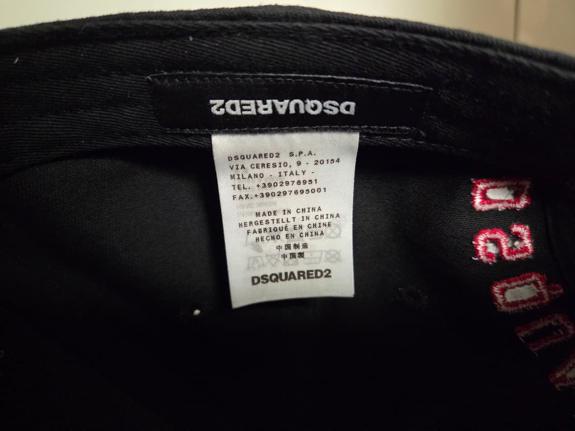 디스퀘어드 ICON 자수 로고 볼캡 블랙 상품이미지7