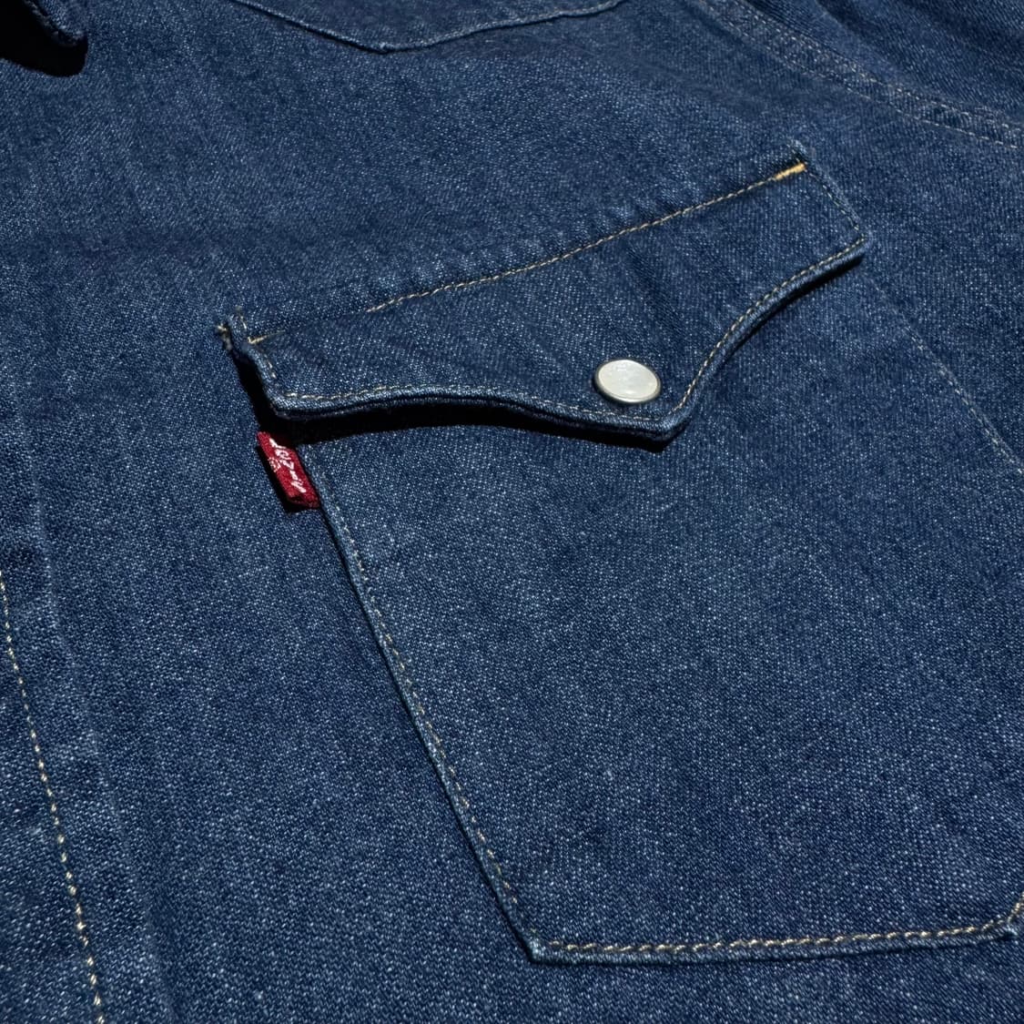 리바이스 웨스턴 인디고 데님 셔츠  상품이미지2