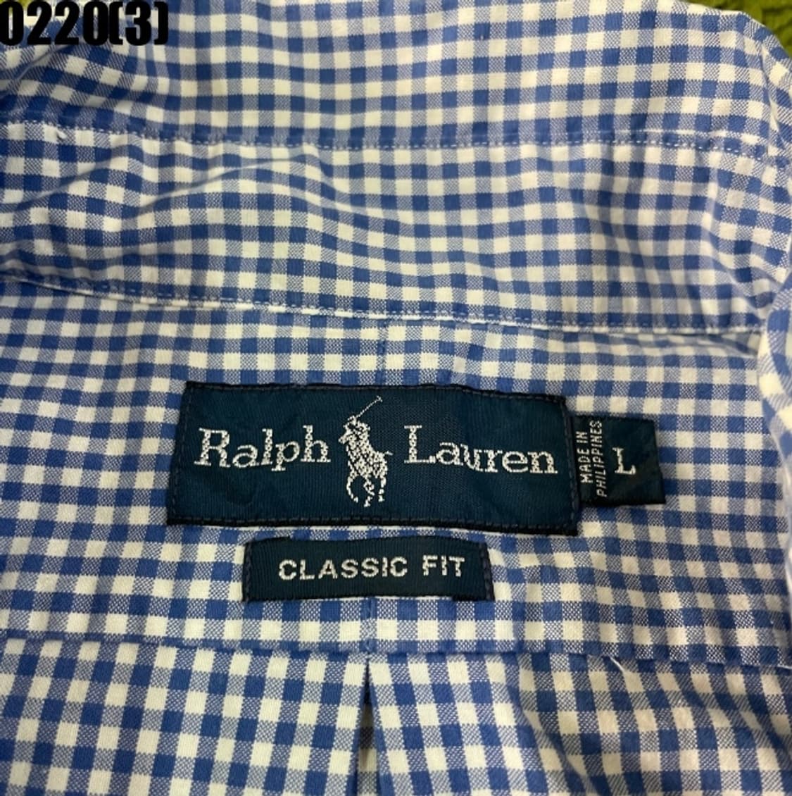 랄프로렌 반팔 체크 셔츠 상품이미지3