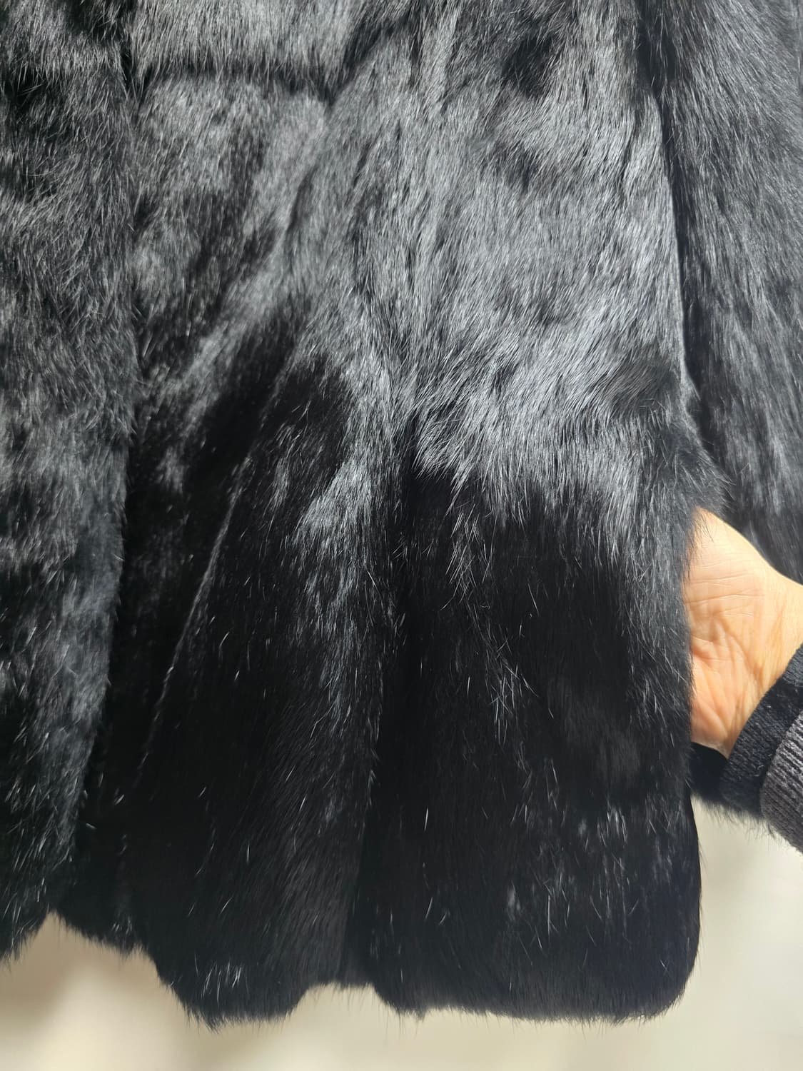 샤트렌 모피 토끼털 자켓 90(M) 상품이미지3